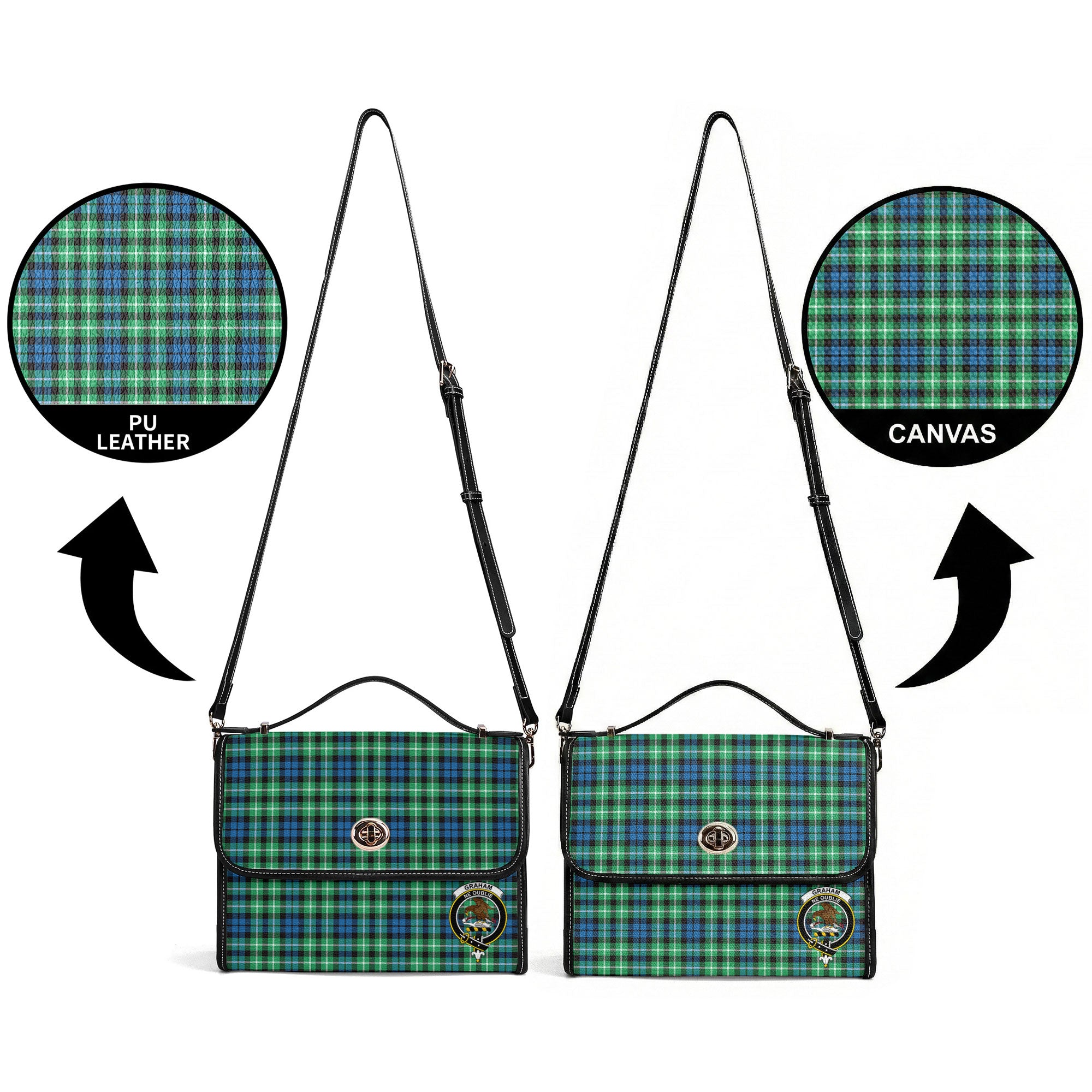 Graham of Montrose Ancient Tartan Crest Satchel Bag