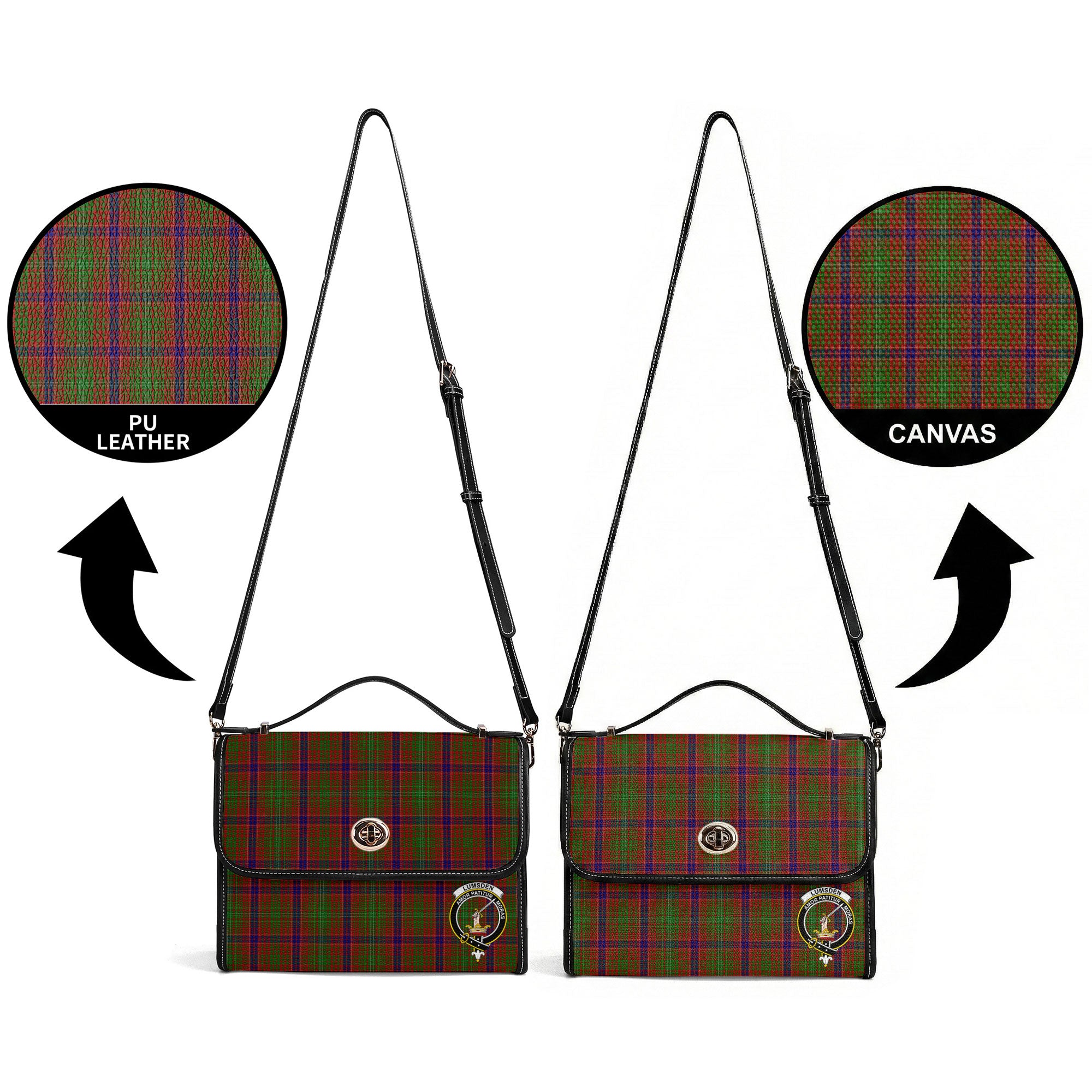 Lumsden Tartan Crest Satchel Bag