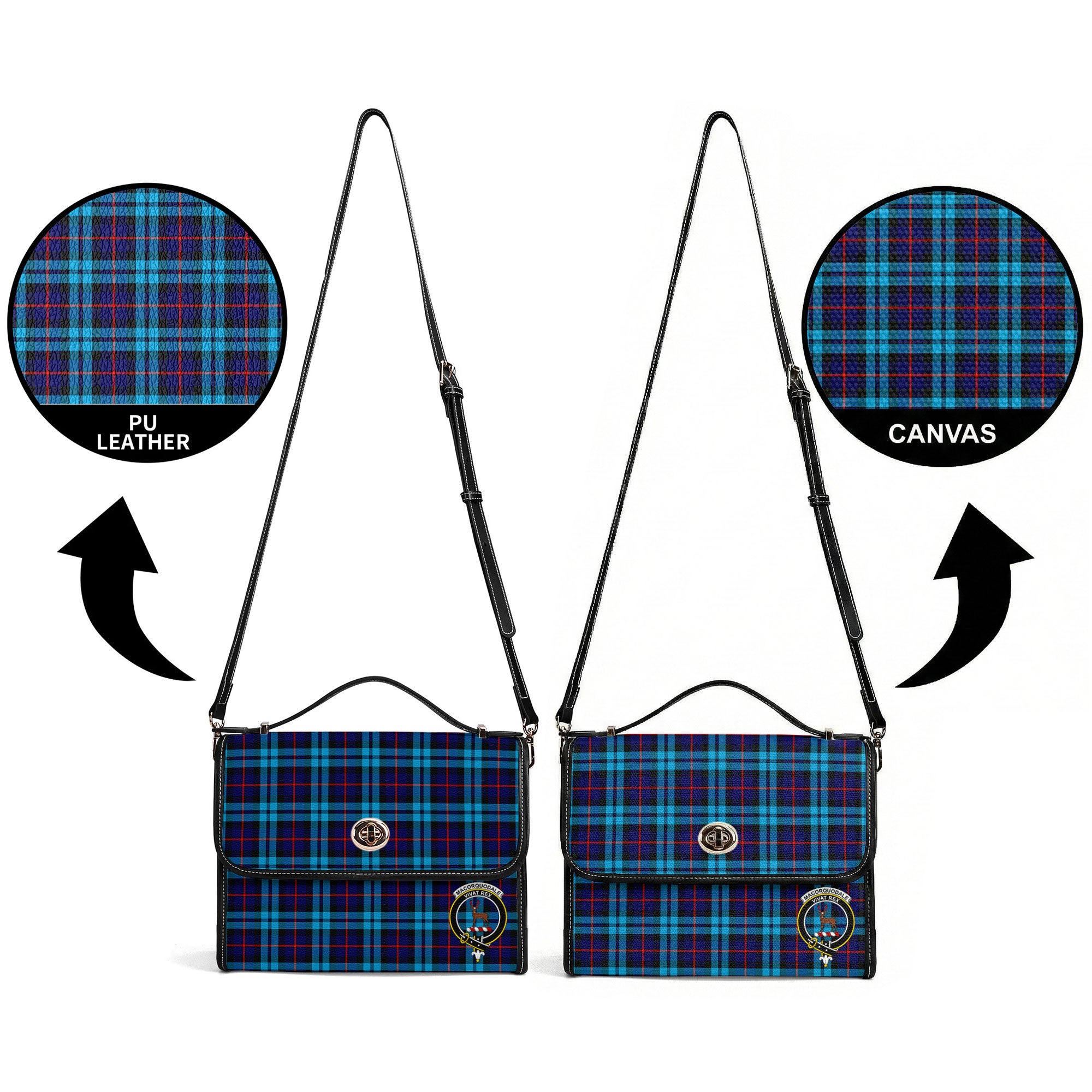 MacCorquodale Tartan Crest Satchel Bag