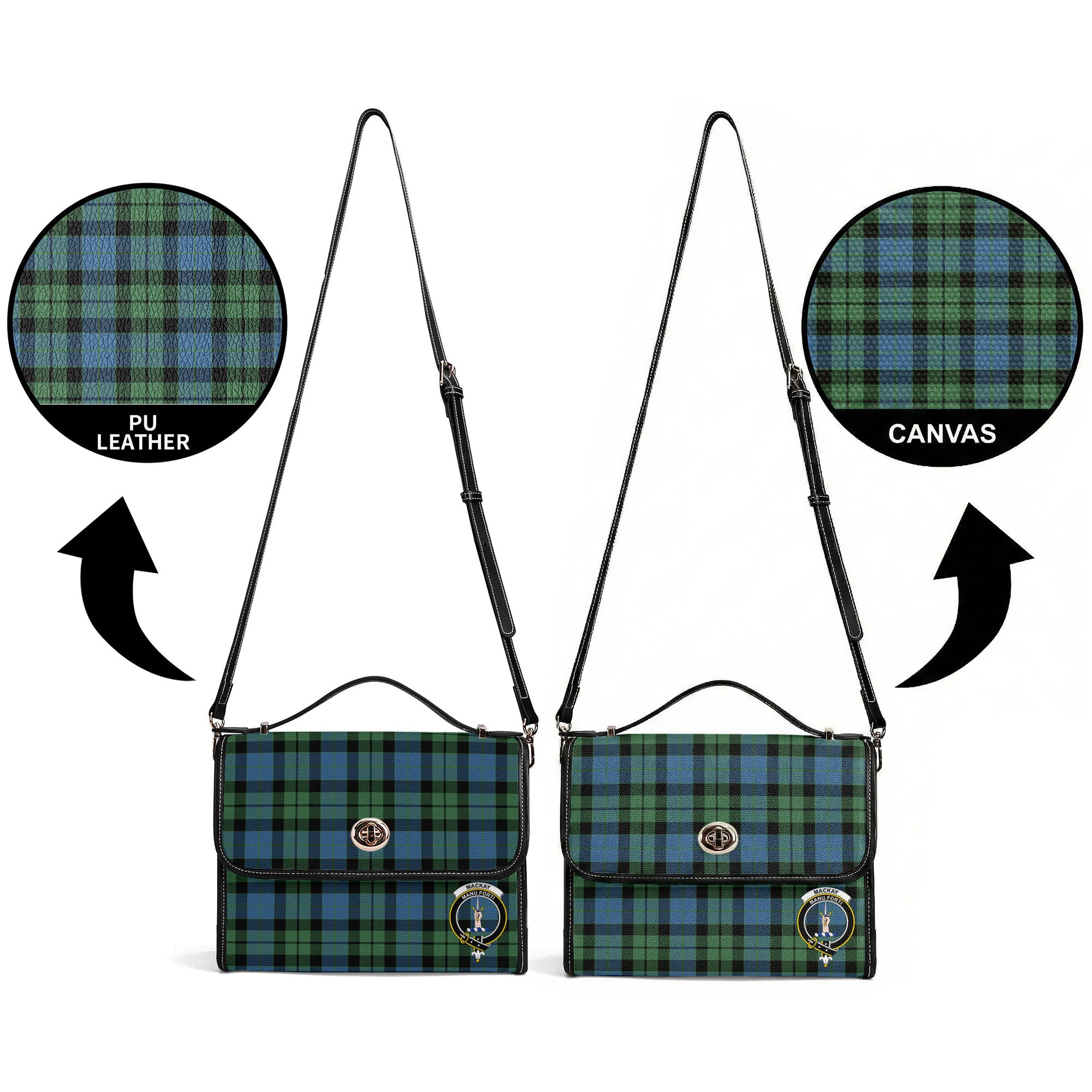 MacKay Ancient Tartan Crest Satchel Bag