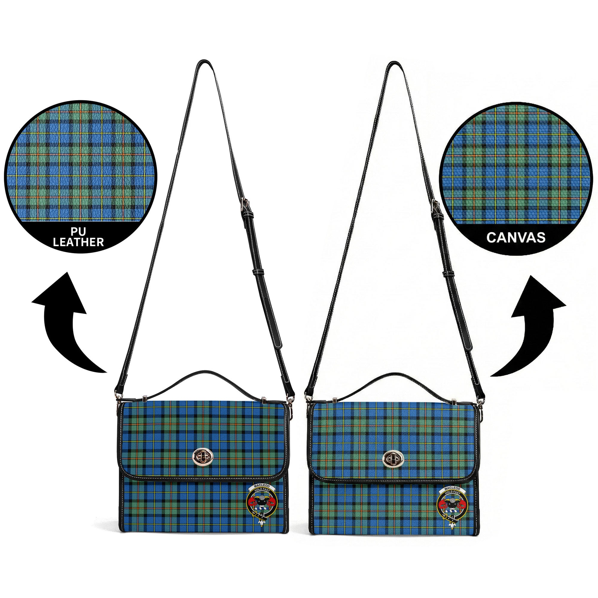 MacLeod of Harris Ancient Tartan Crest Satchel Bag