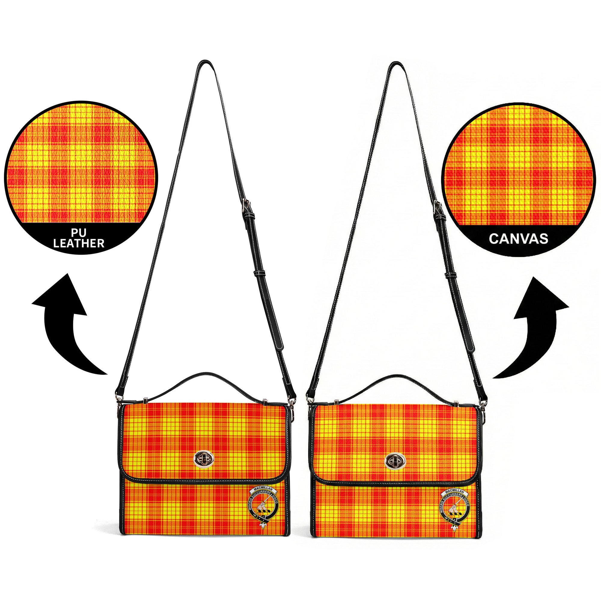 MacMillan Clan Tartan Crest Satchel Bag