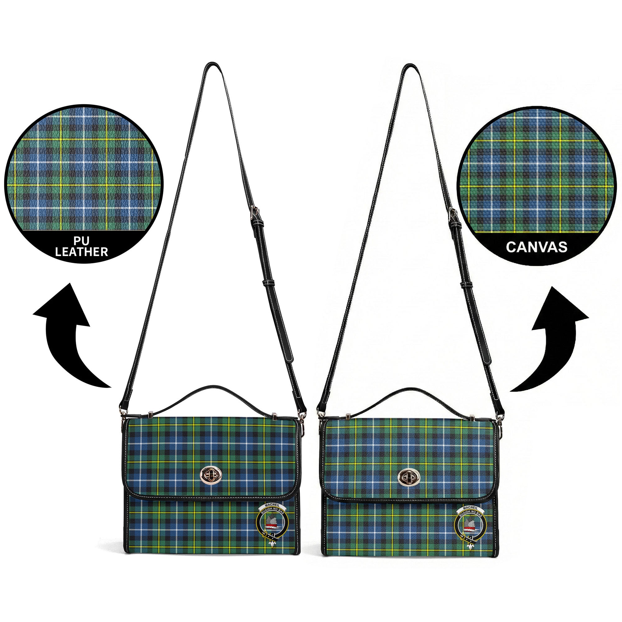 MacNeil of Barra Ancient Tartan Crest Satchel Bag
