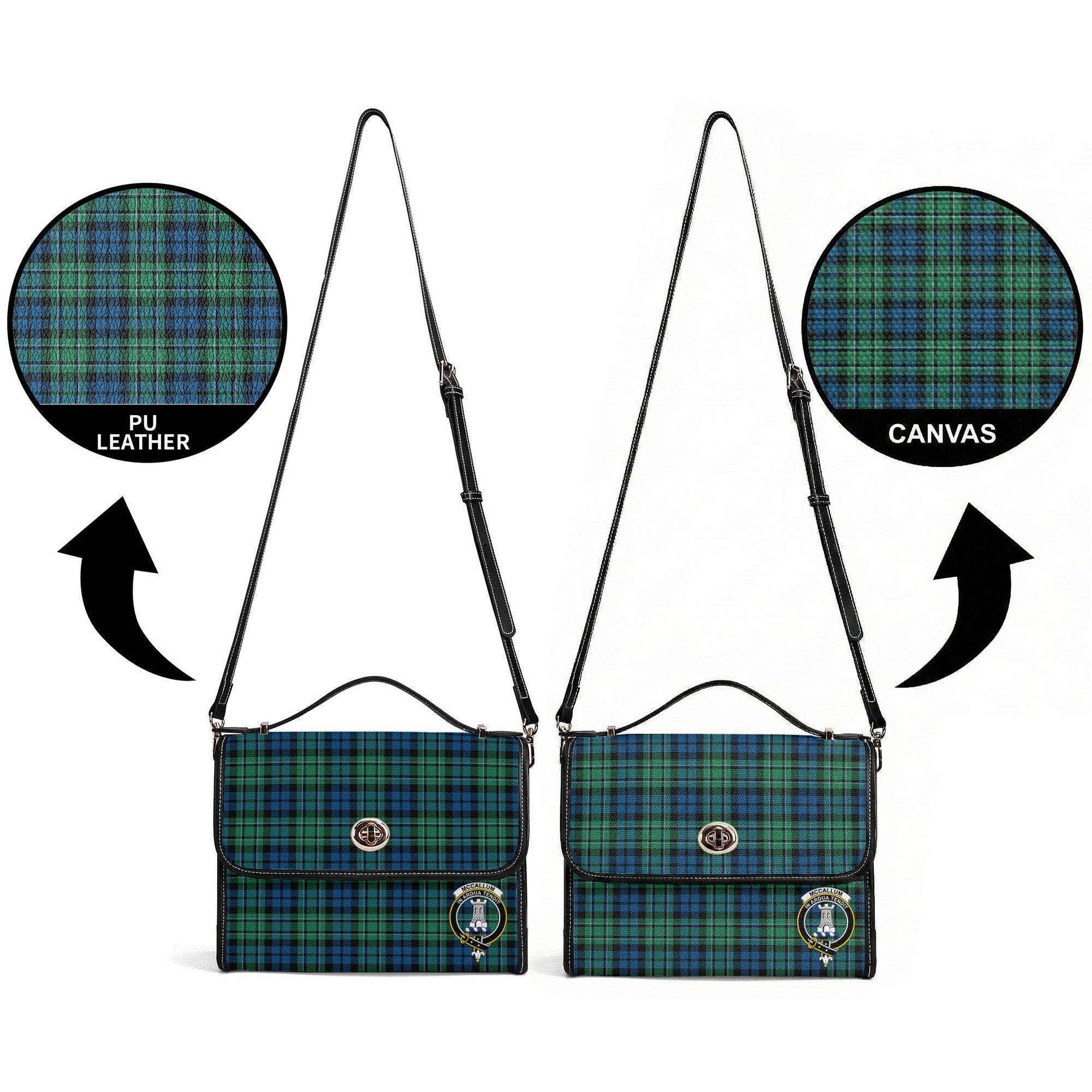 McCallum Ancient Tartan Crest Satchel Bag