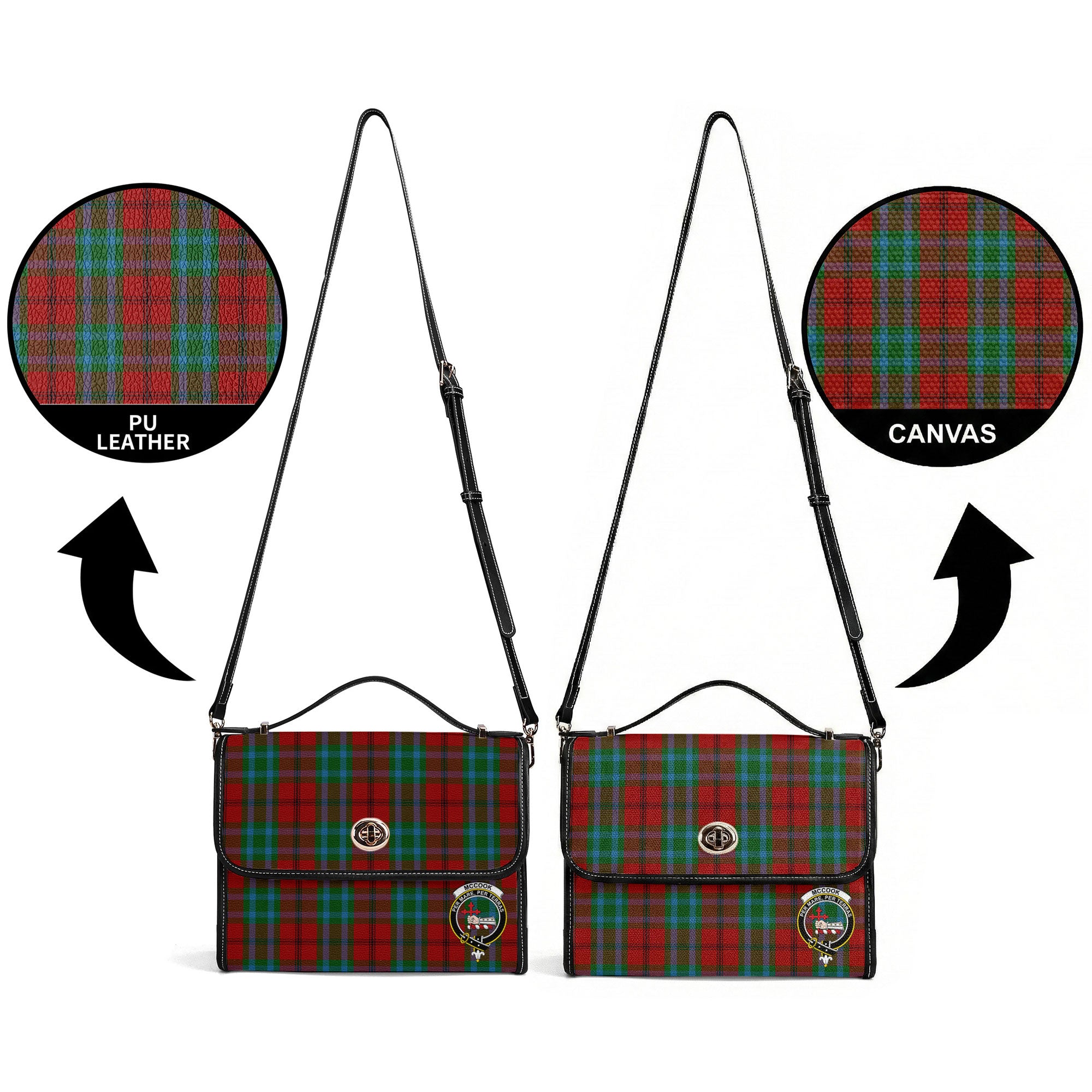 McCook Tartan Crest Satchel Bag