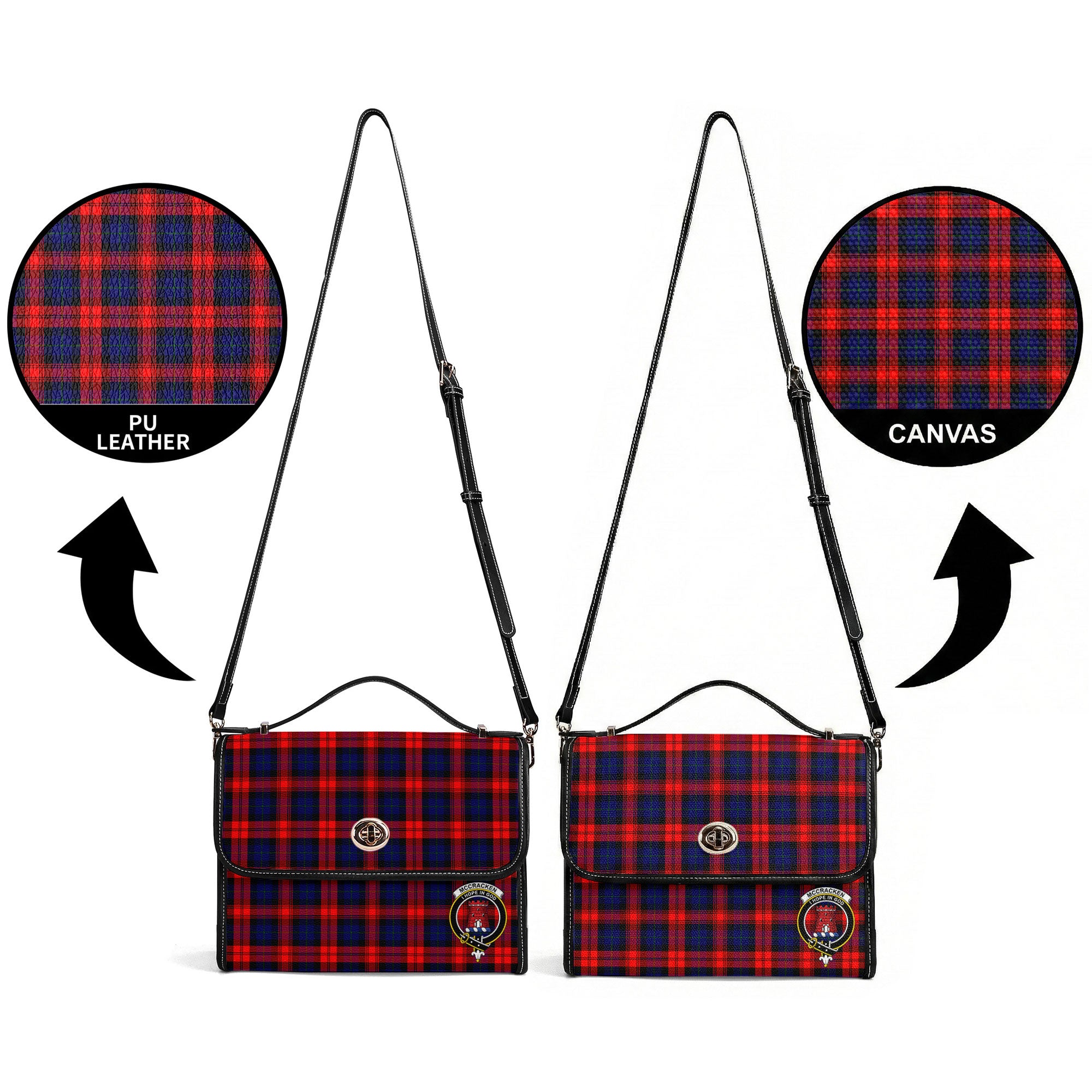 McCracken Tartan Crest Satchel Bag