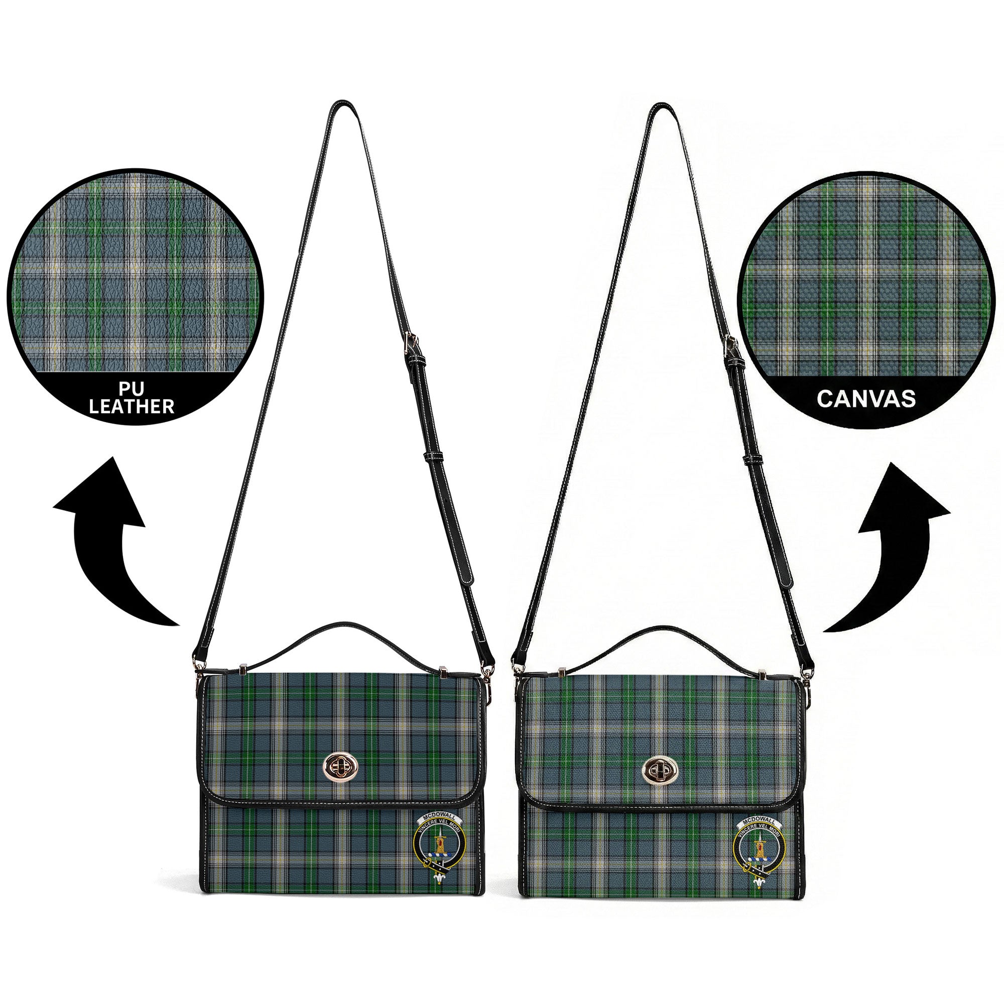 McDowall Tartan Crest Satchel Bag