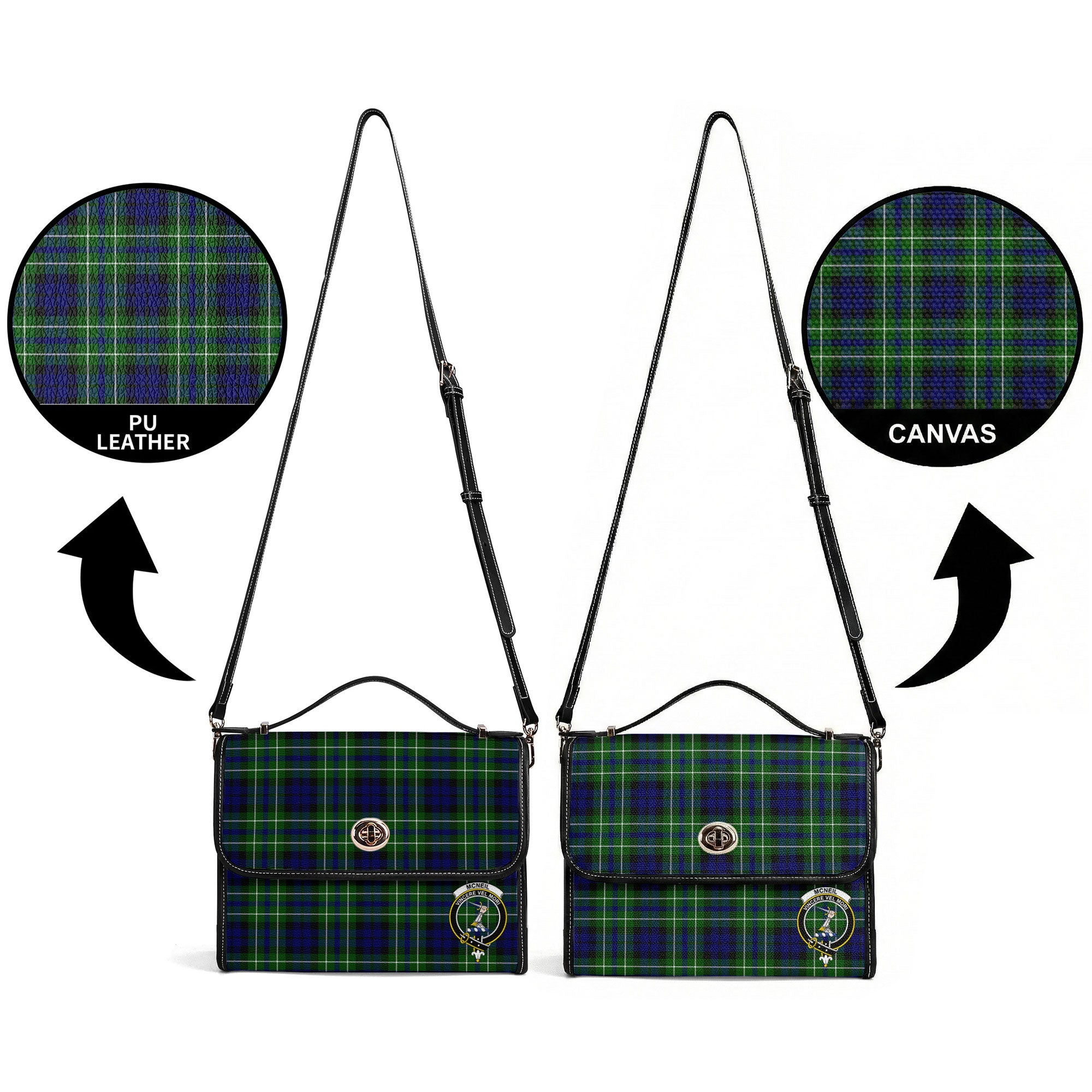 McNeil of Colonsay Modern Tartan Crest Satchel Bag