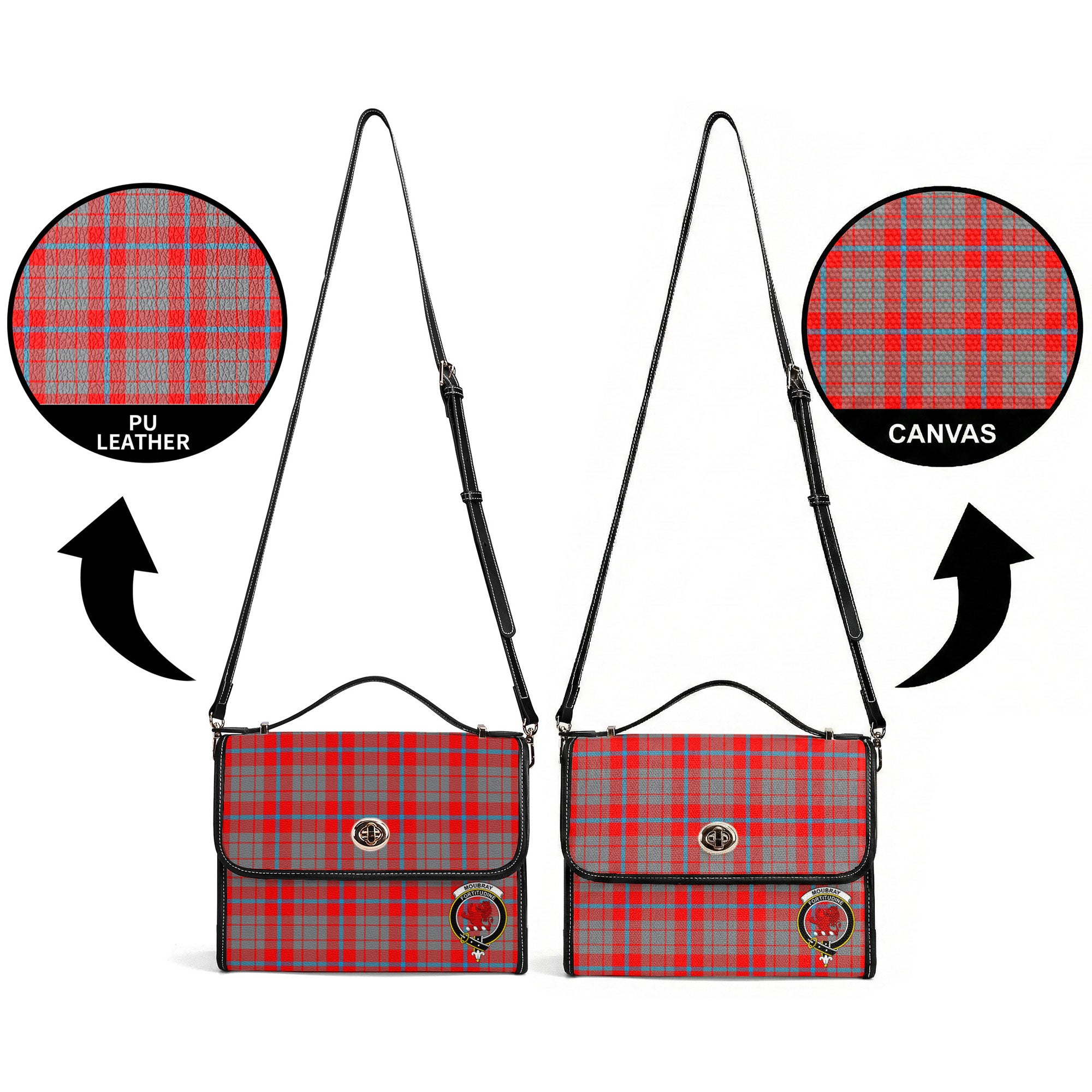 Moubray Tartan Crest Satchel Bag