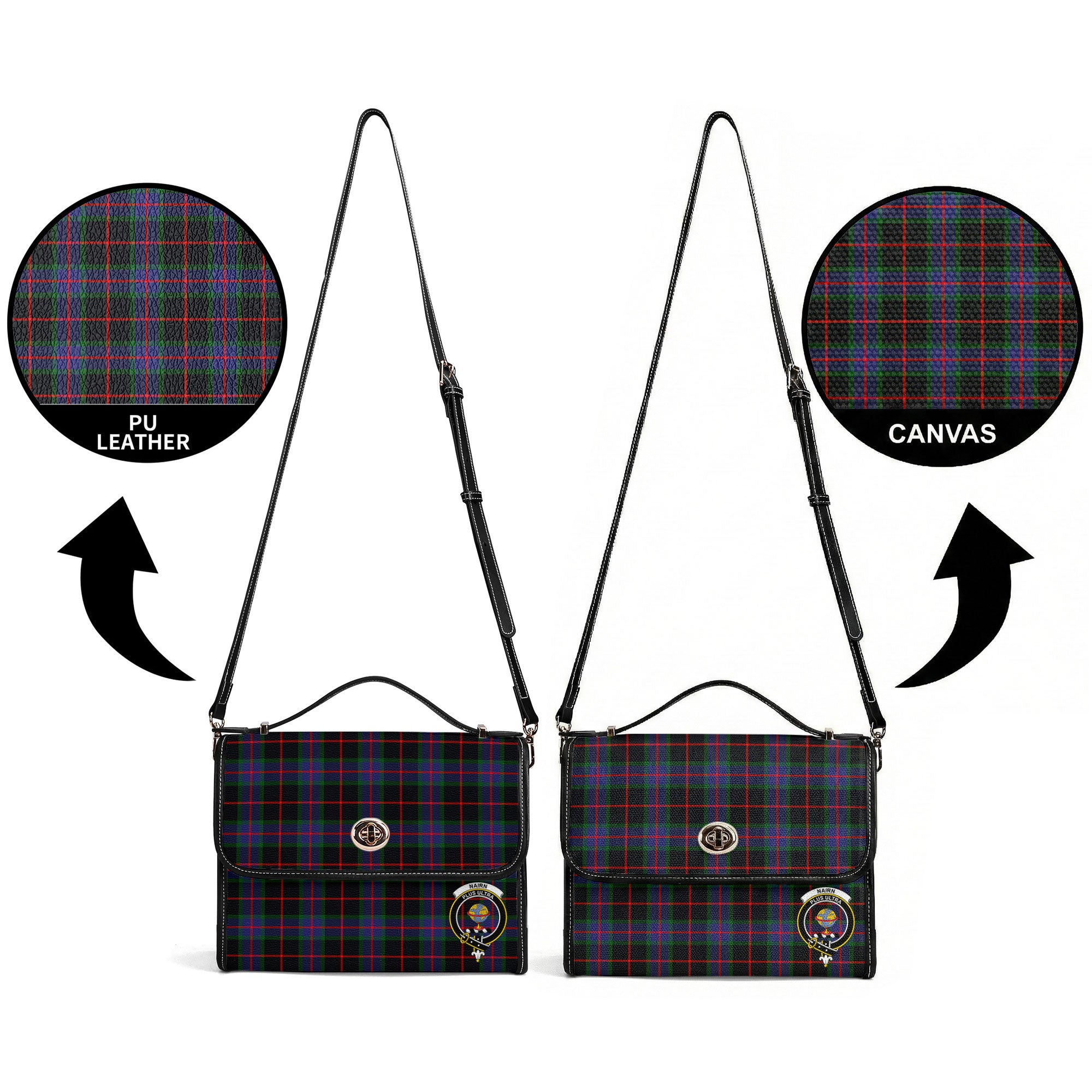 Nairn Tartan Crest Satchel Bag