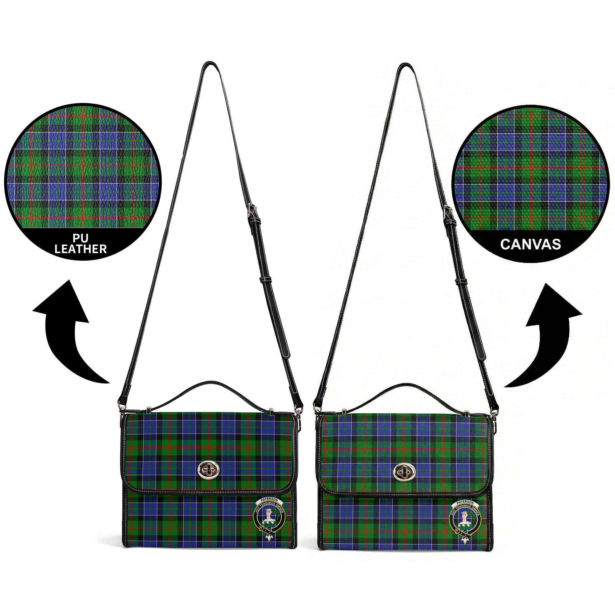 Paterson Tartan Crest Satchel Bag