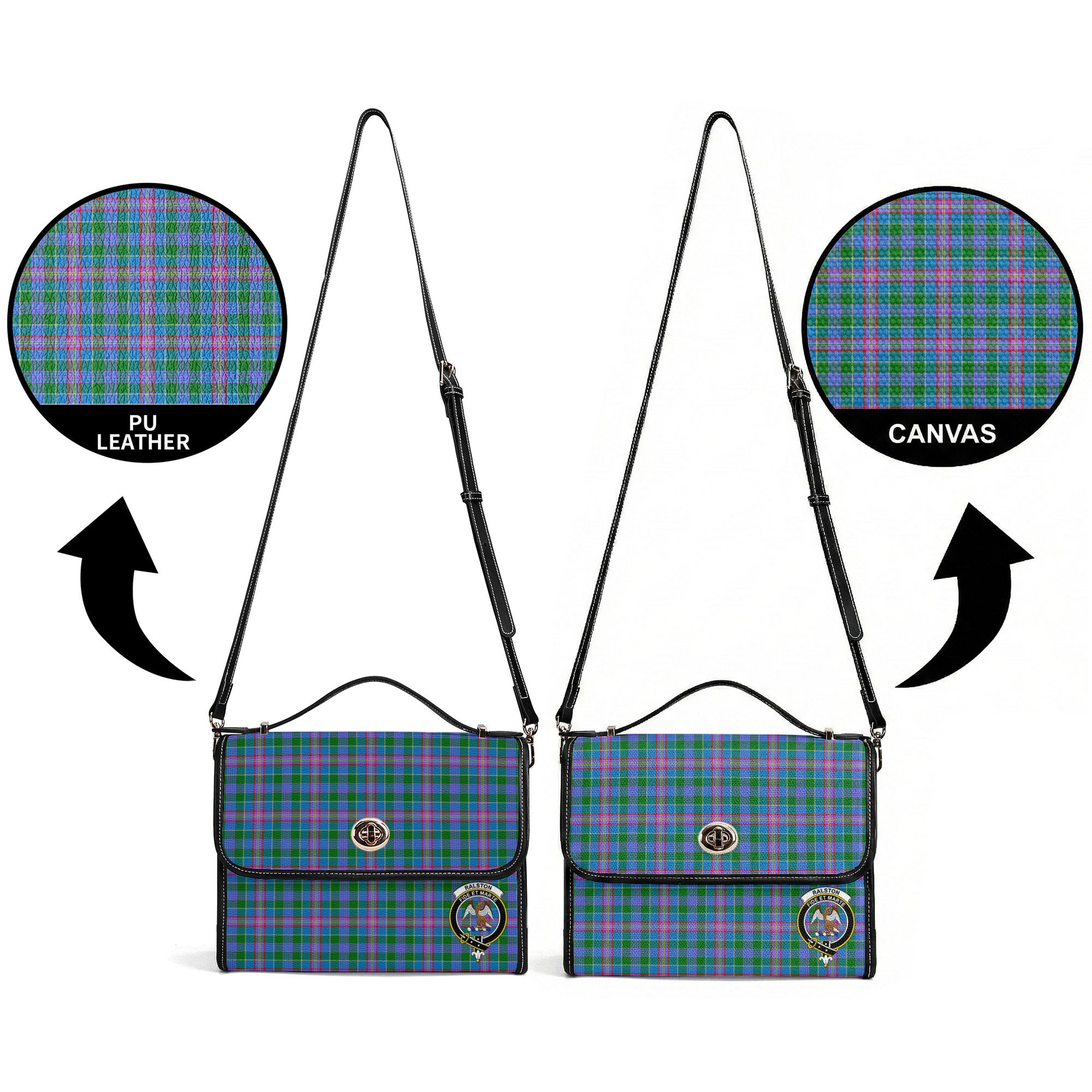 Ralston Tartan Crest Satchel Bag