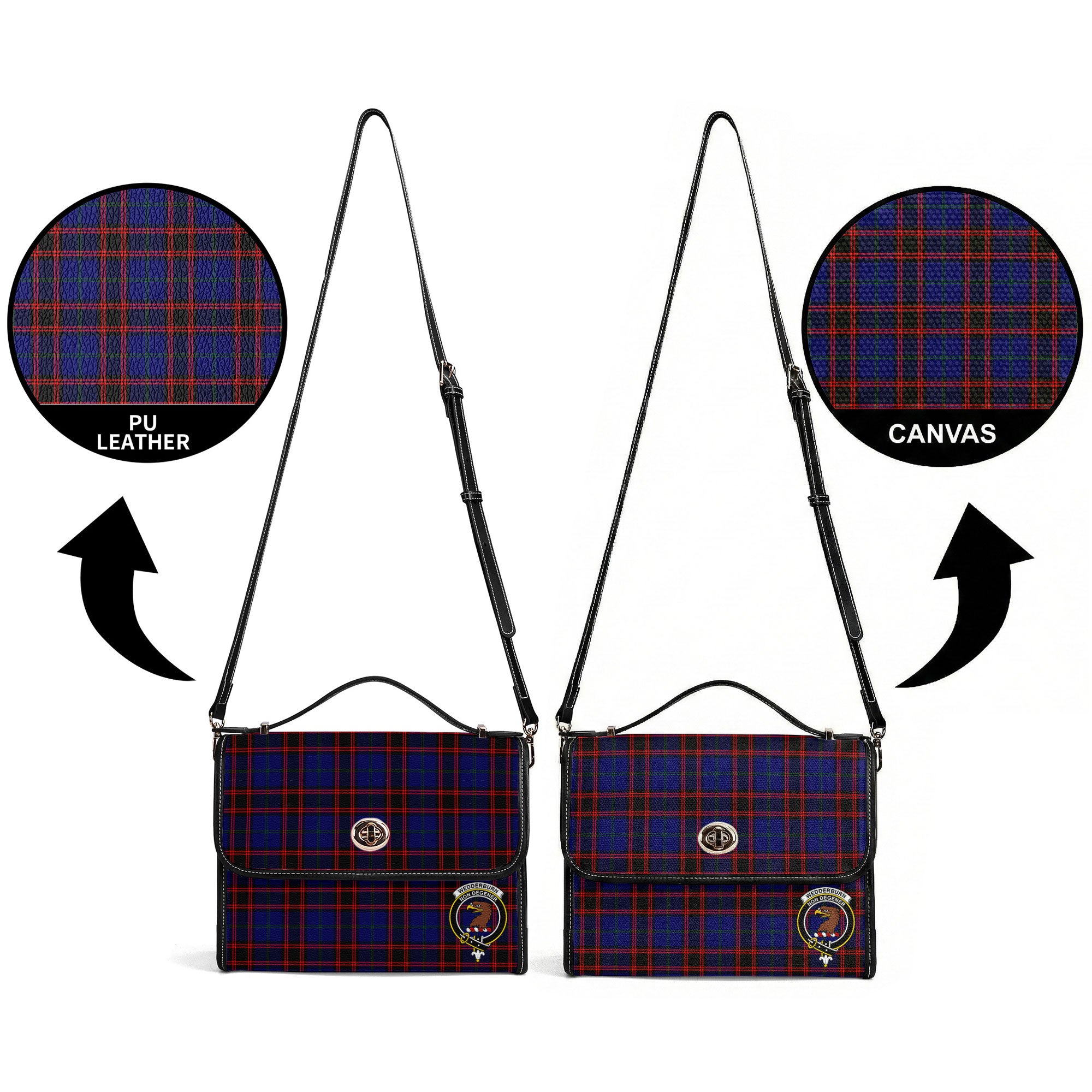 Wedderburn Tartan Crest Satchel Bag