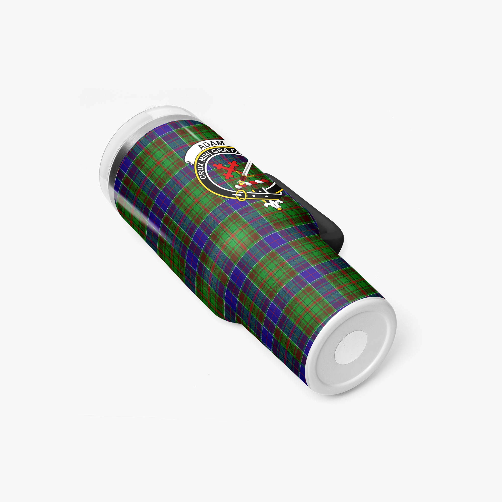 Adam Tartan Crest 40 oz Insulated Tumbler with Handle