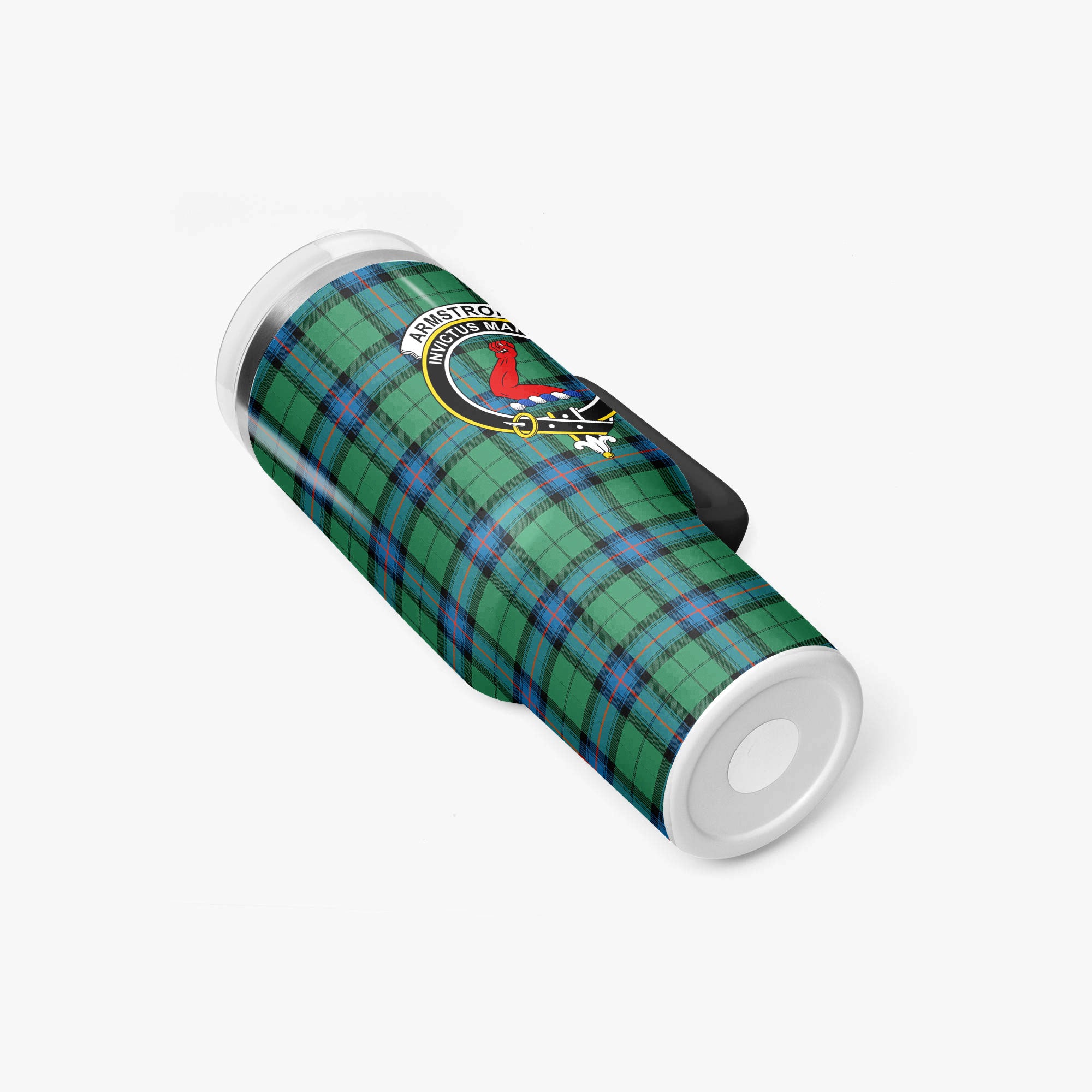 Armstrong Ancient Tartan Crest 40 oz Insulated Tumbler with Handle