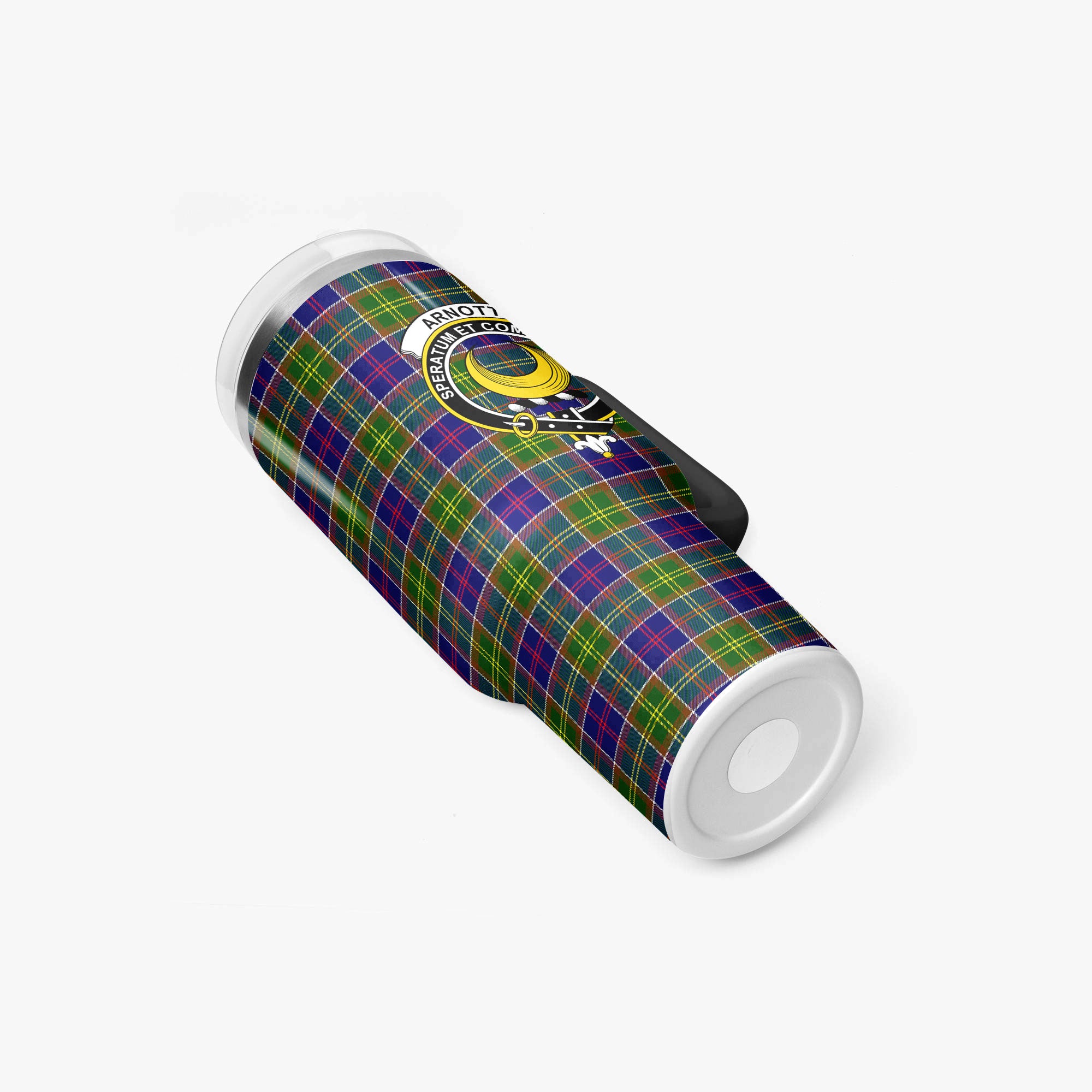 Arnott Tartan Crest 40 oz Insulated Tumbler with Handle