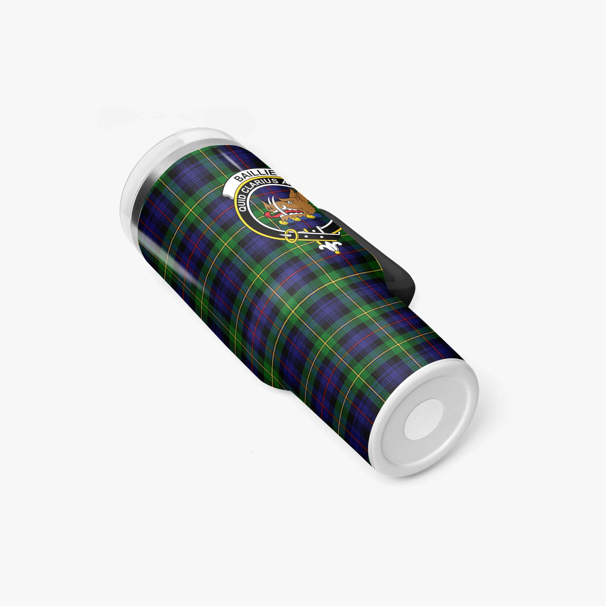 Baillie Tartan Crest 40 oz Insulated Tumbler with Handle