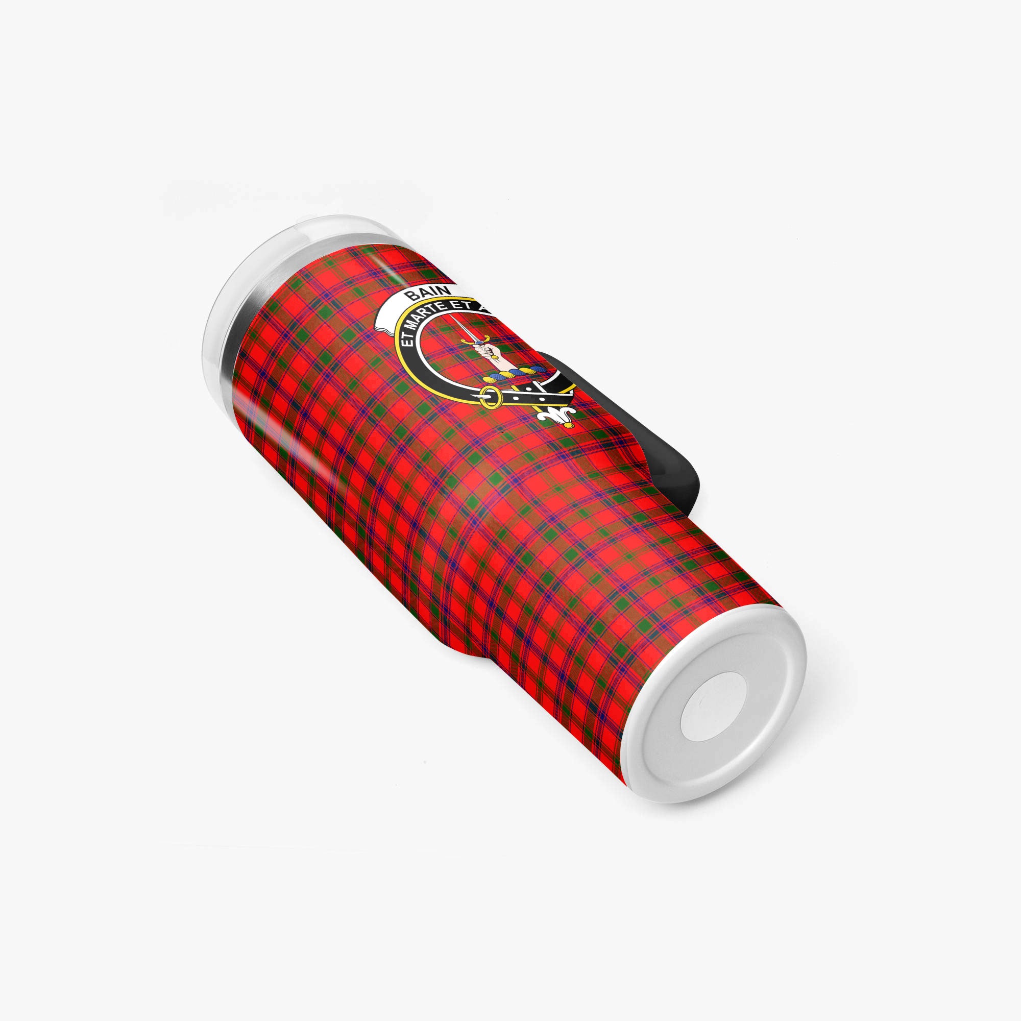 Bain Tartan Crest 40 oz Insulated Tumbler with Handle