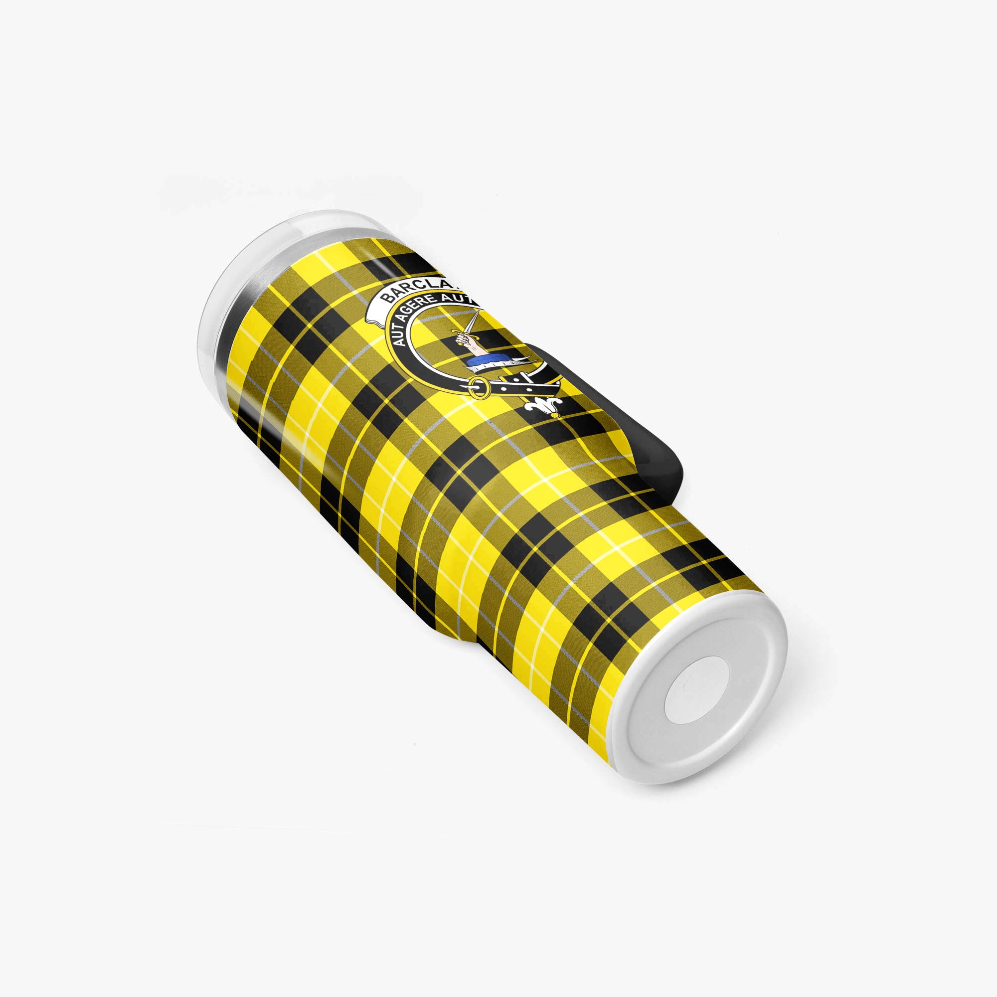 Barclay Dress Modern Tartan Crest 40 oz Insulated Tumbler with Handle