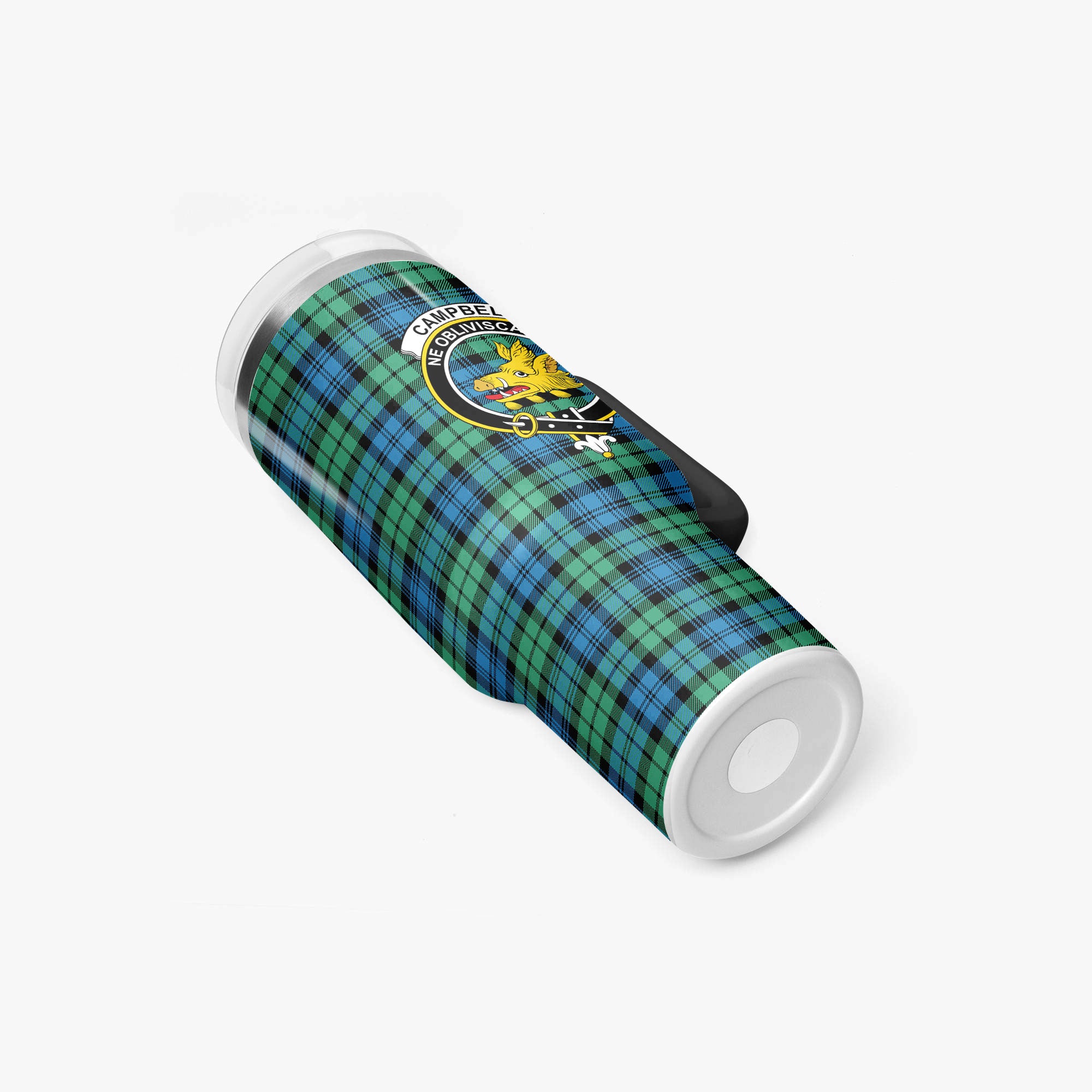 Campbell Ancient 01 Tartan Crest 40 oz Insulated Tumbler with Handle