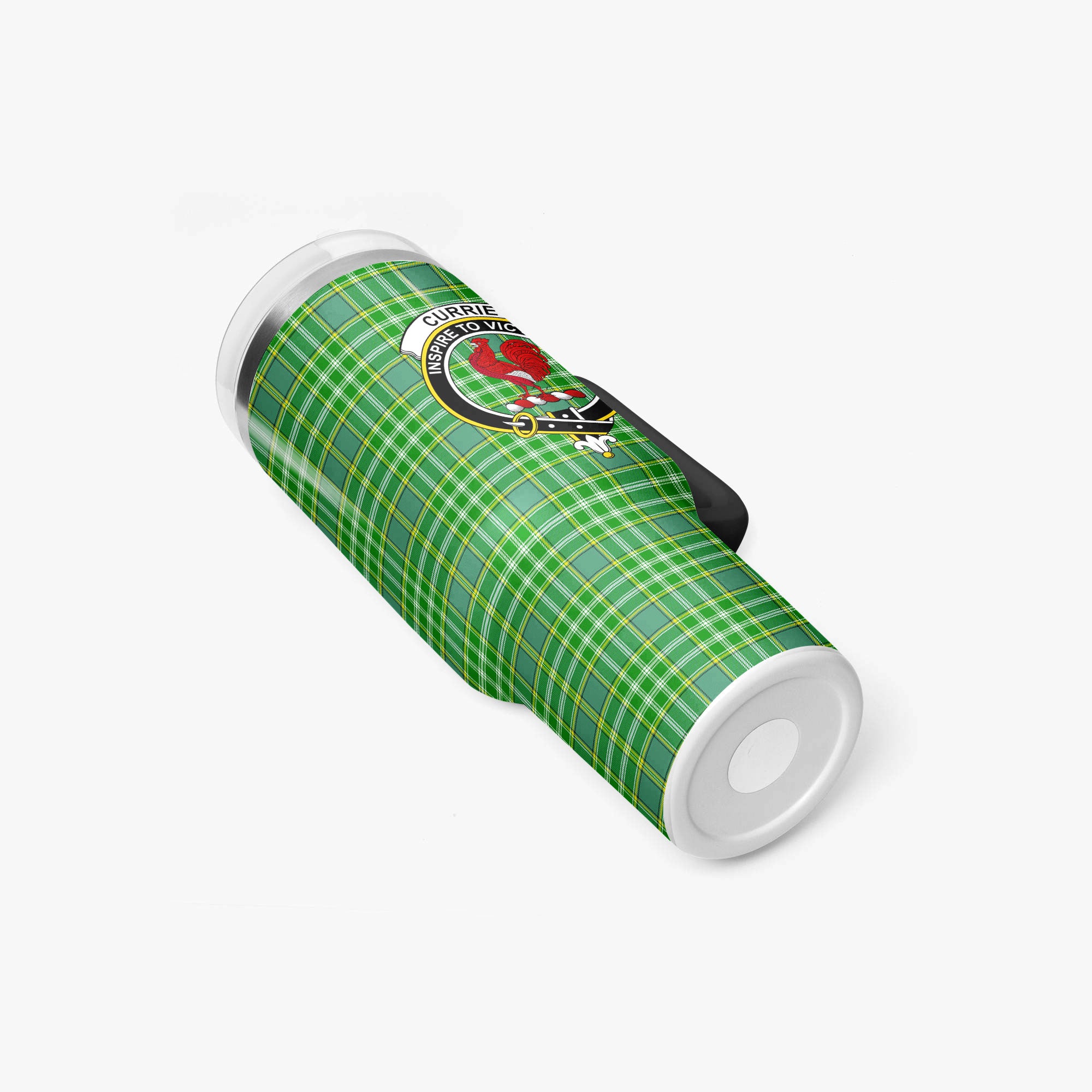 Currie Tartan Crest 40 oz Insulated Tumbler with Handle