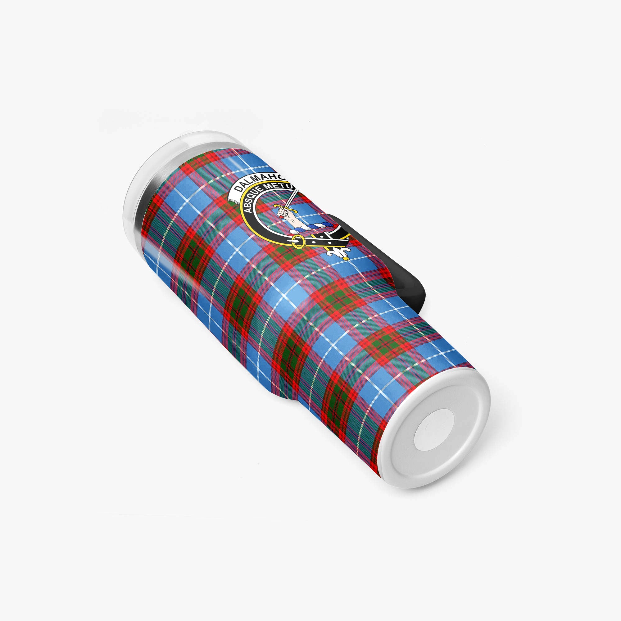 Dalmahoy Tartan Crest 40 oz Insulated Tumbler with Handle