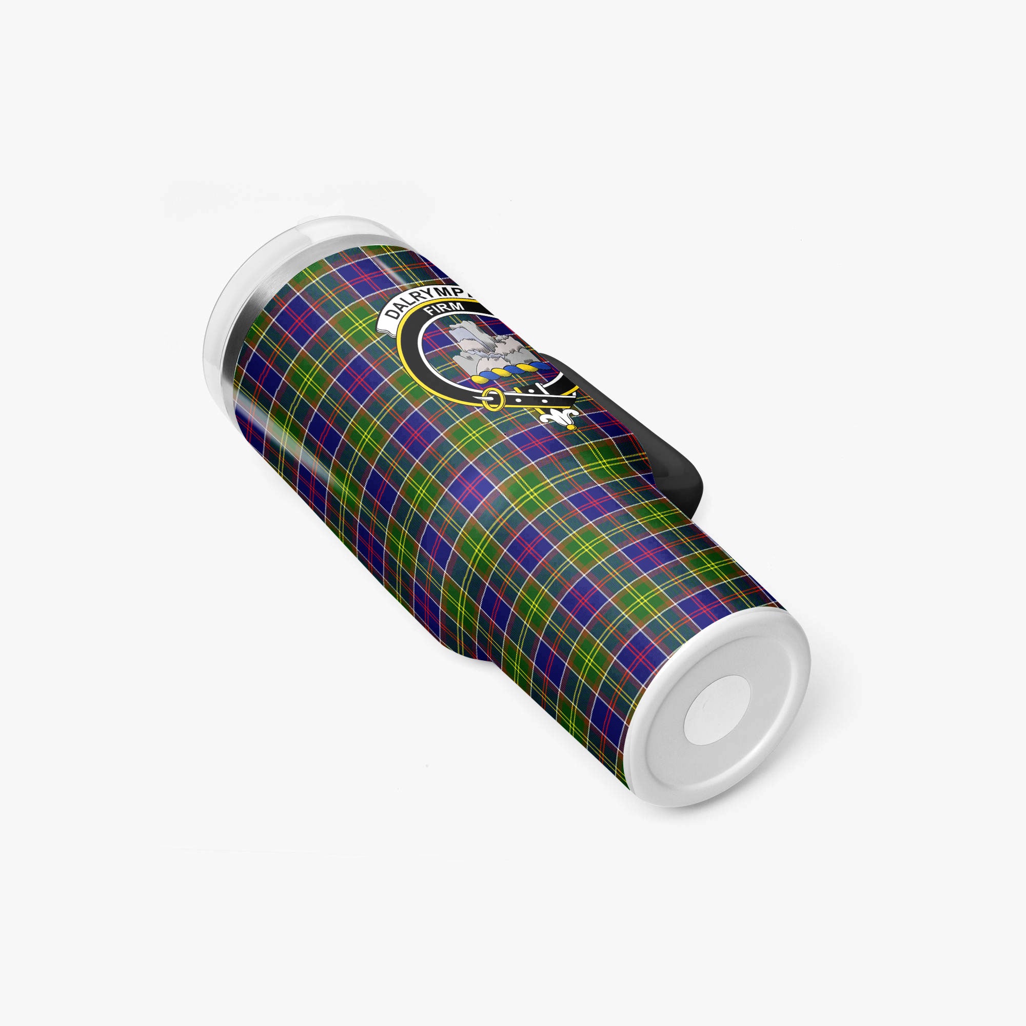 Dalrymple Tartan Crest 40 oz Insulated Tumbler with Handle