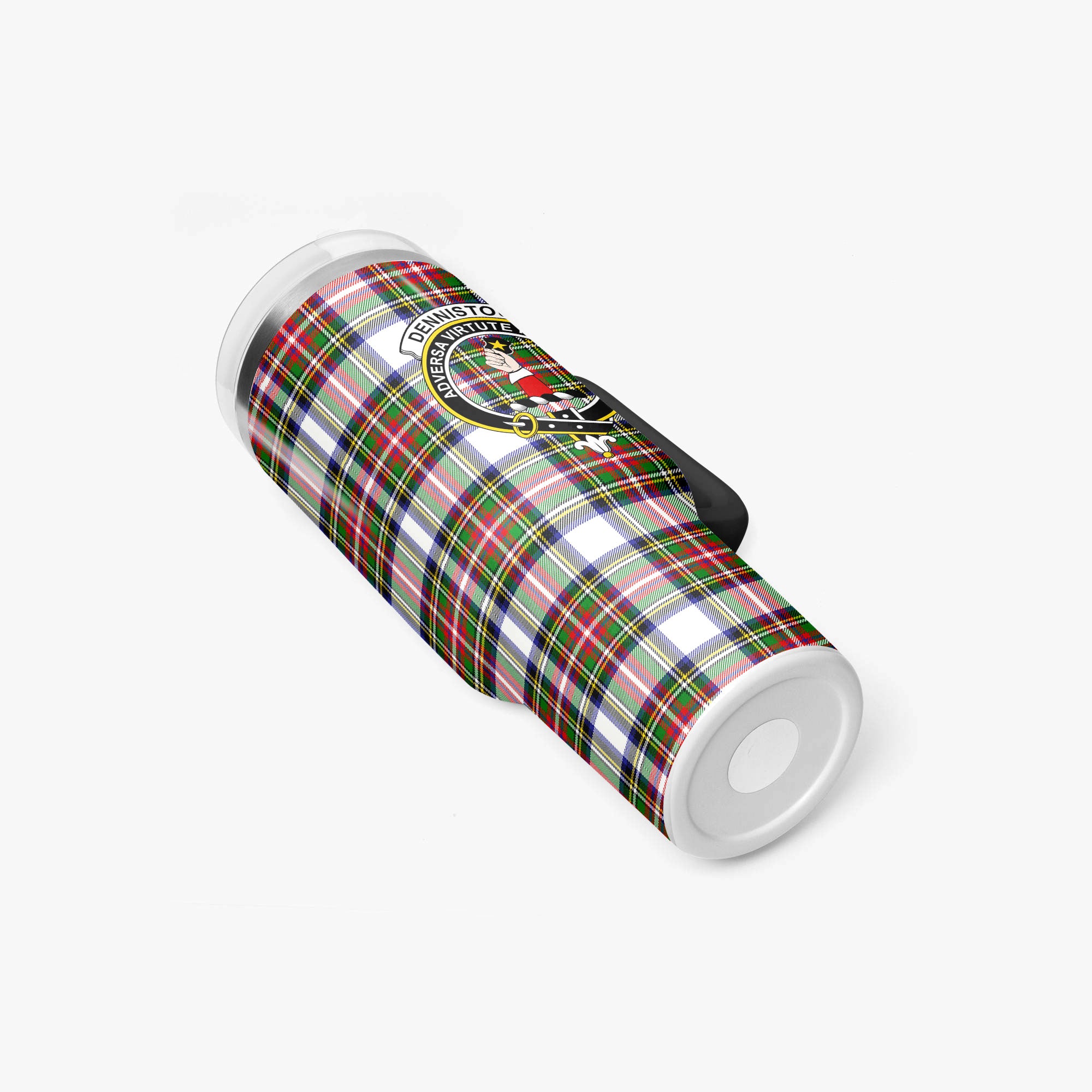 Dennistoun Tartan Crest 40 oz Insulated Tumbler with Handle