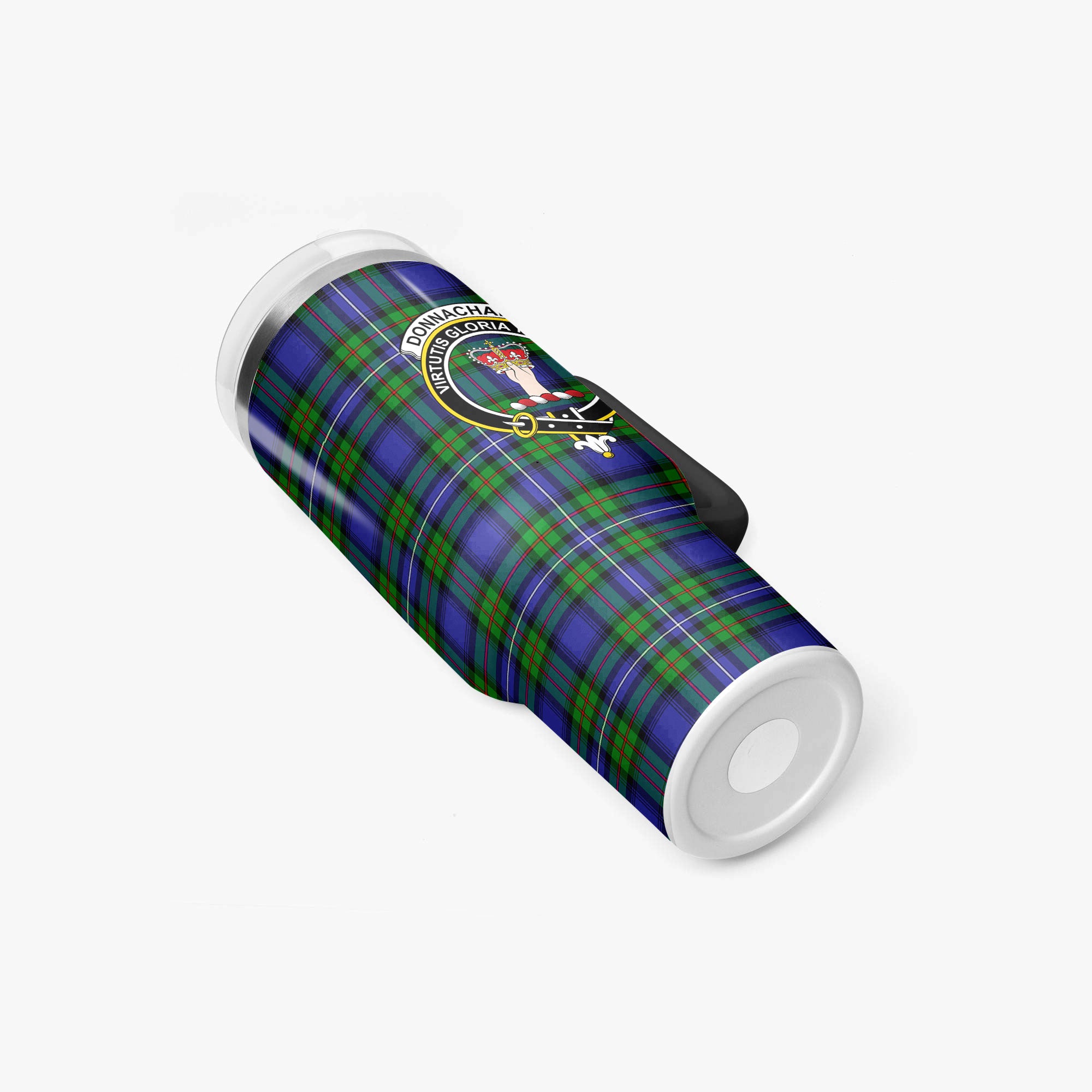 Donnachaidh Tartan Crest 40 oz Insulated Tumbler with Handle