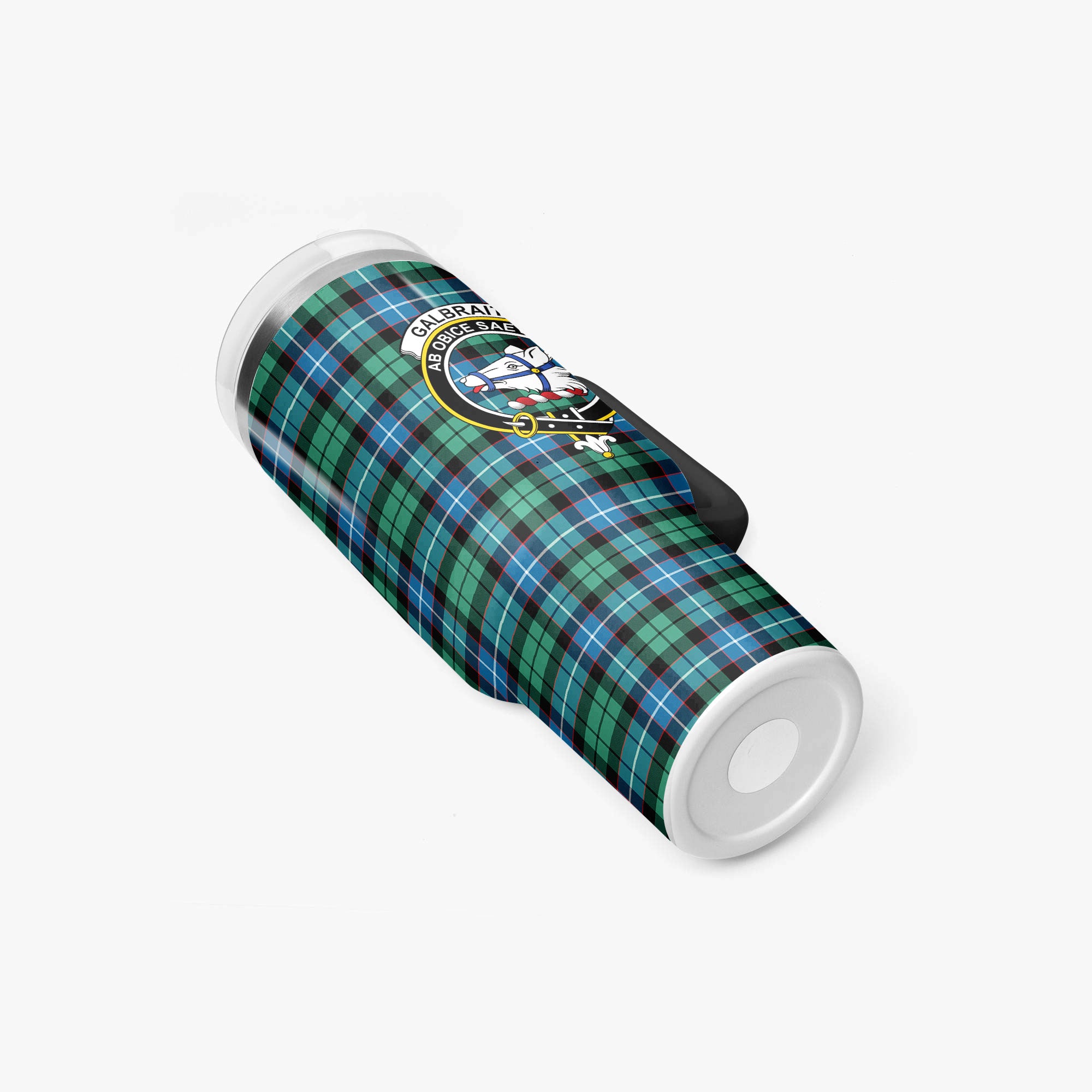 Galbraith Ancient Tartan Crest 40 oz Insulated Tumbler with Handle