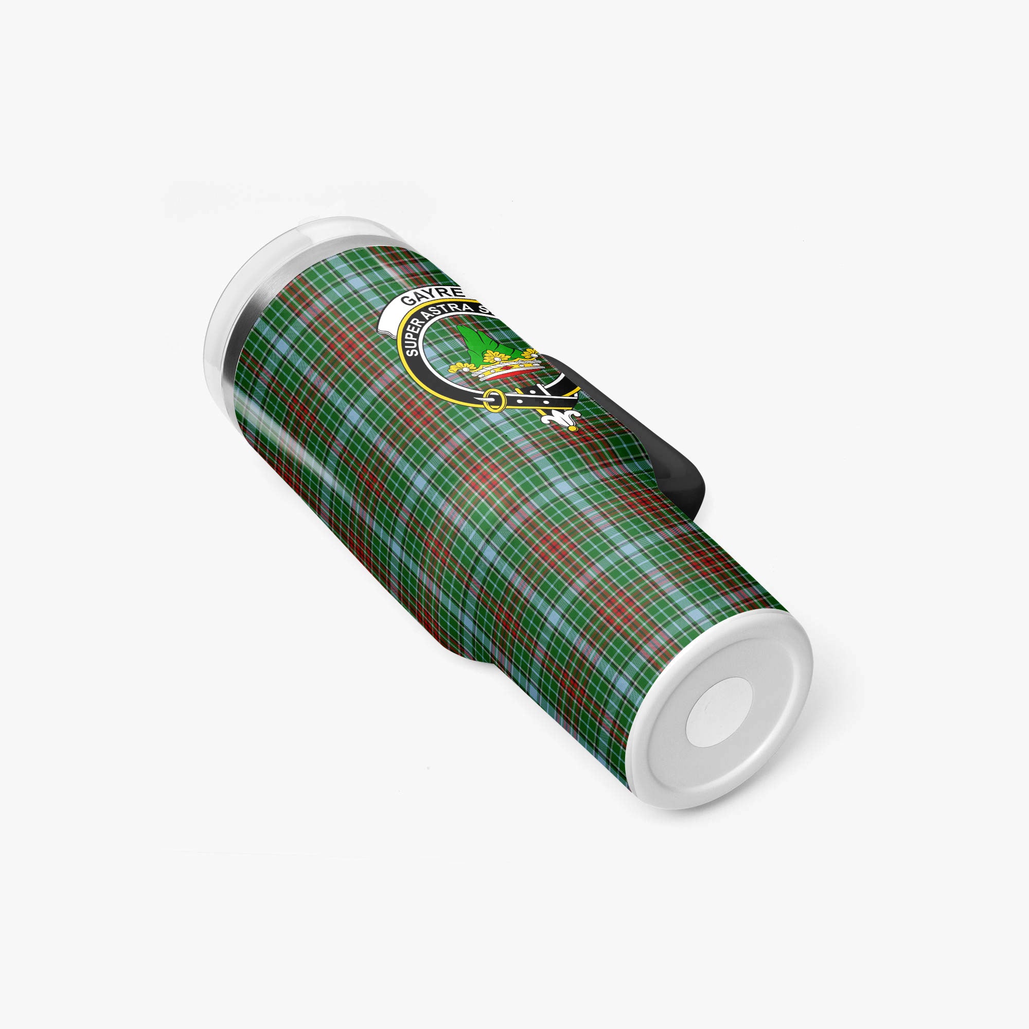 Gayre Tartan Crest 40 oz Insulated Tumbler with Handle