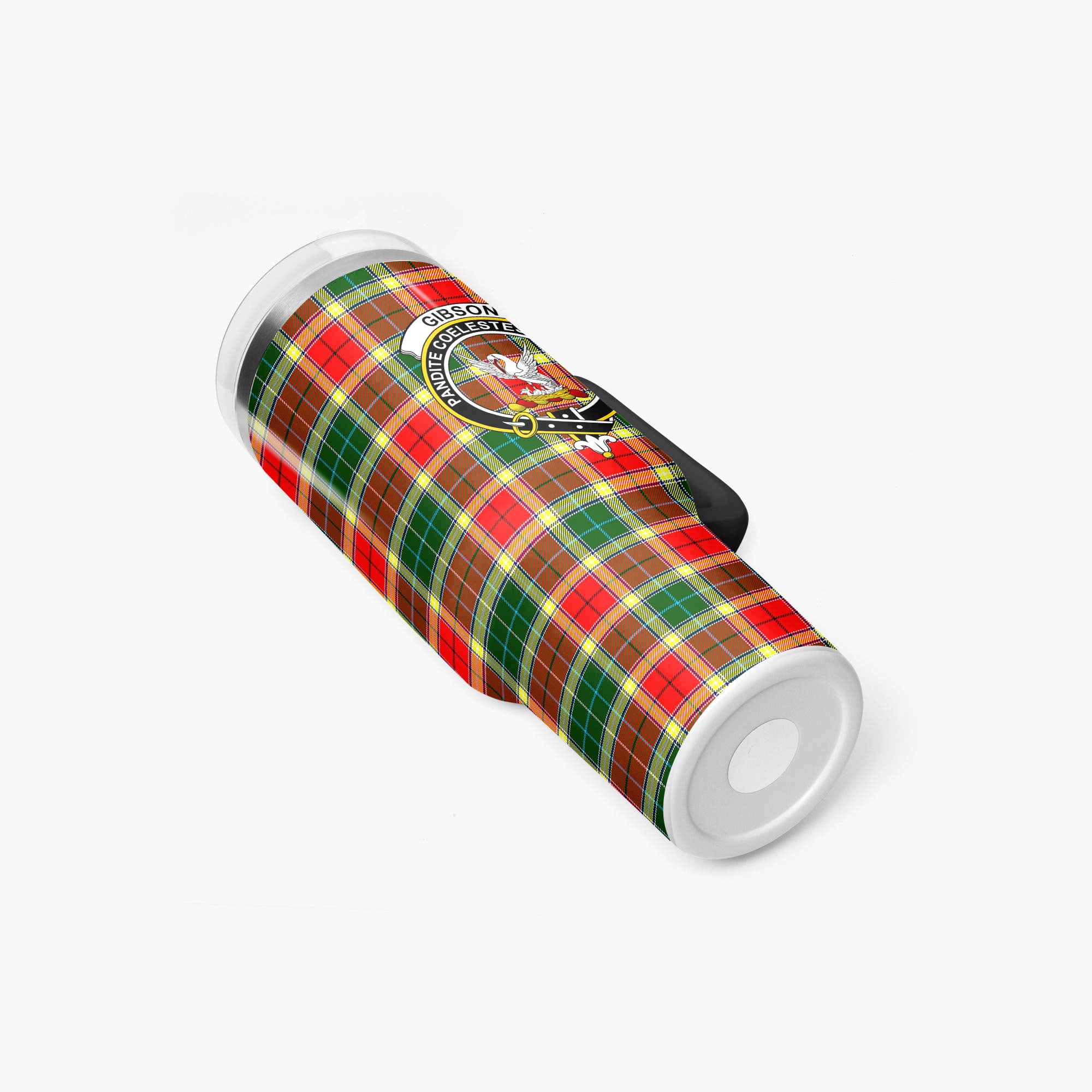 Gibson Tartan Crest 40 oz Insulated Tumbler with Handle