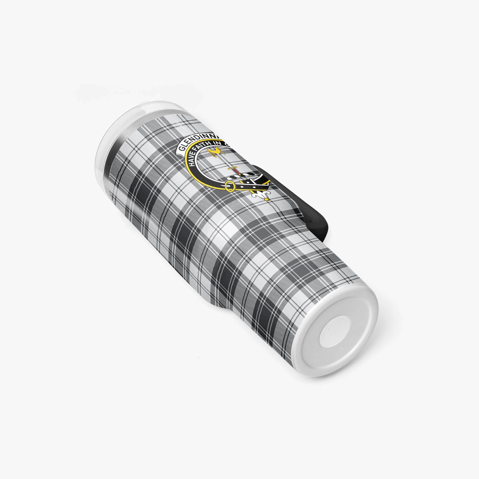 Glendinning Tartan Crest 40 oz Insulated Tumbler with Handle