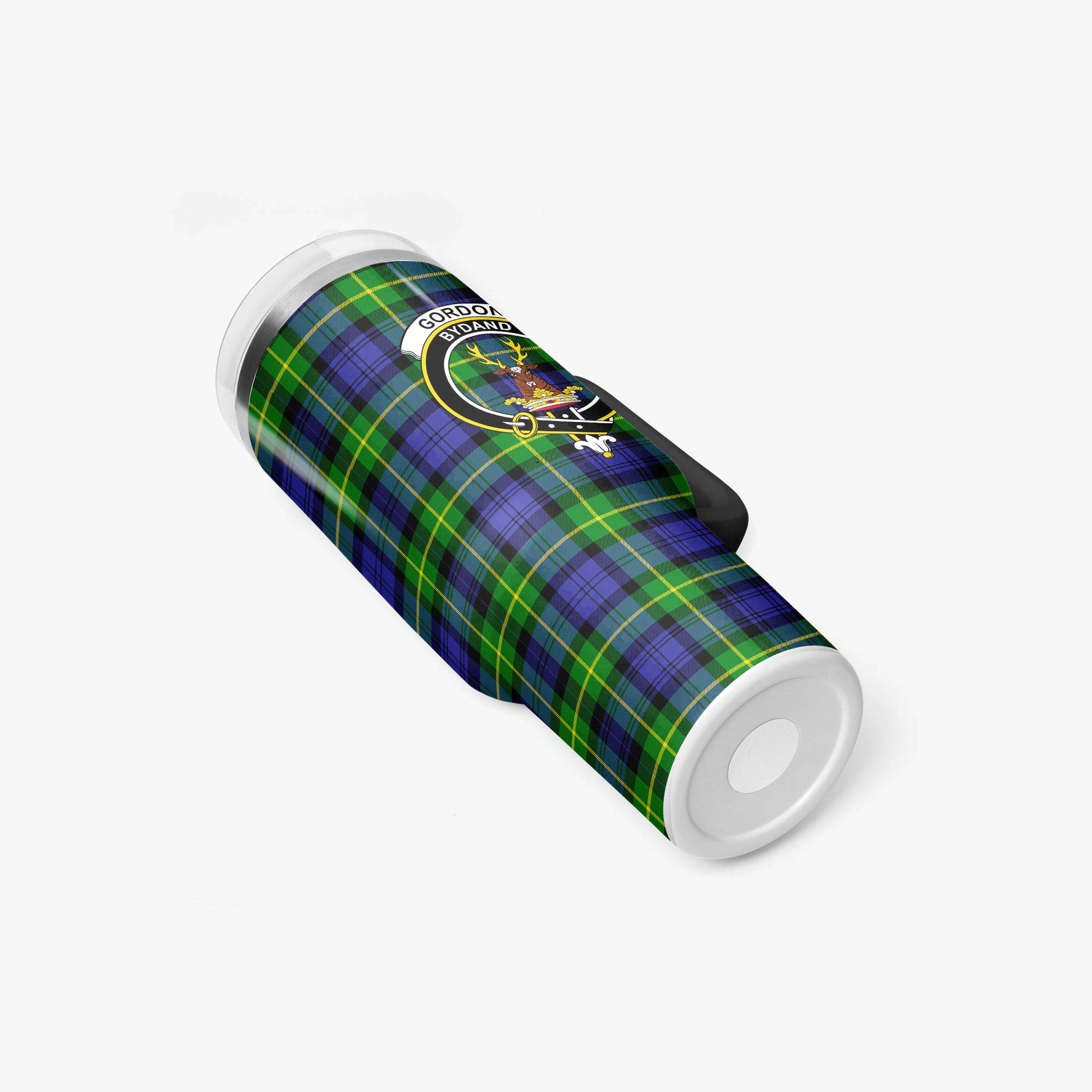 Gordon Modern Tartan Crest 40 oz Insulated Tumbler with Handle