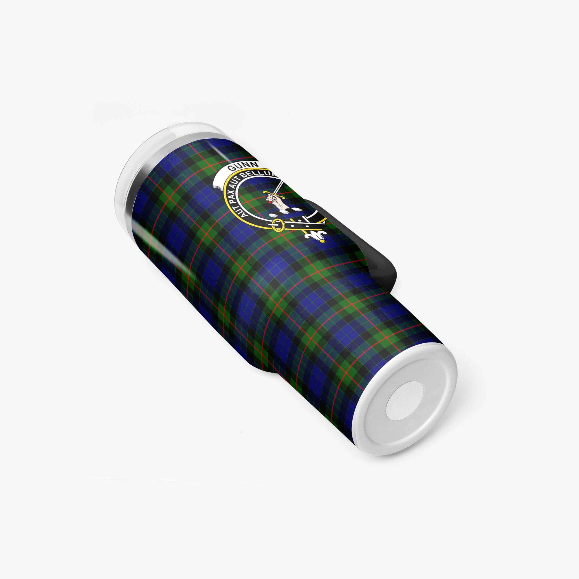 Gunn Modern Tartan Crest 40 oz Insulated Tumbler with Handle