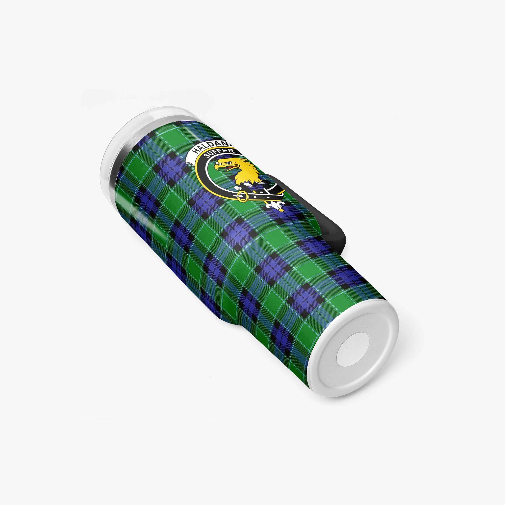 Haldane Tartan Crest 40 oz Insulated Tumbler with Handle