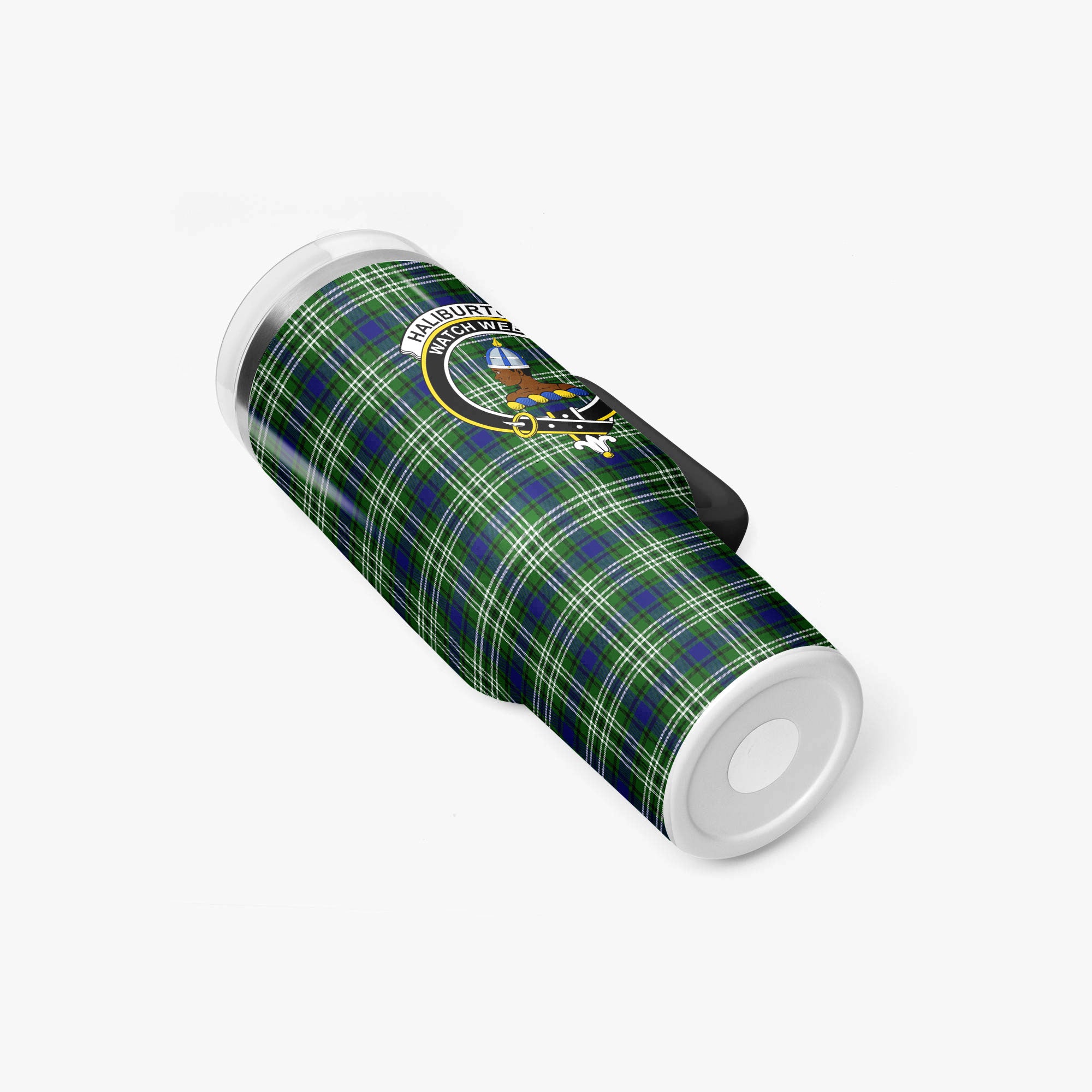Haliburton Tartan Crest 40 oz Insulated Tumbler with Handle