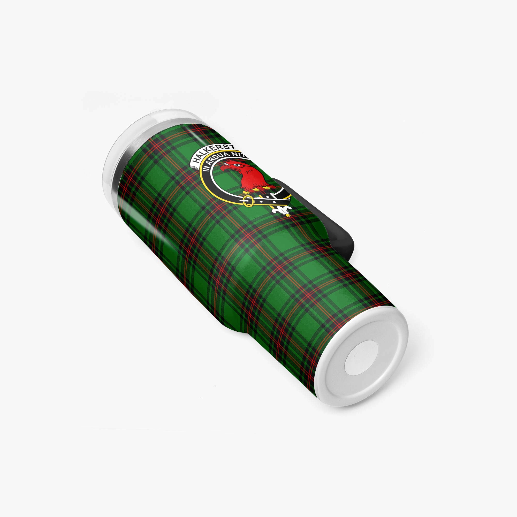 Halkerston Tartan Crest 40 oz Insulated Tumbler with Handle