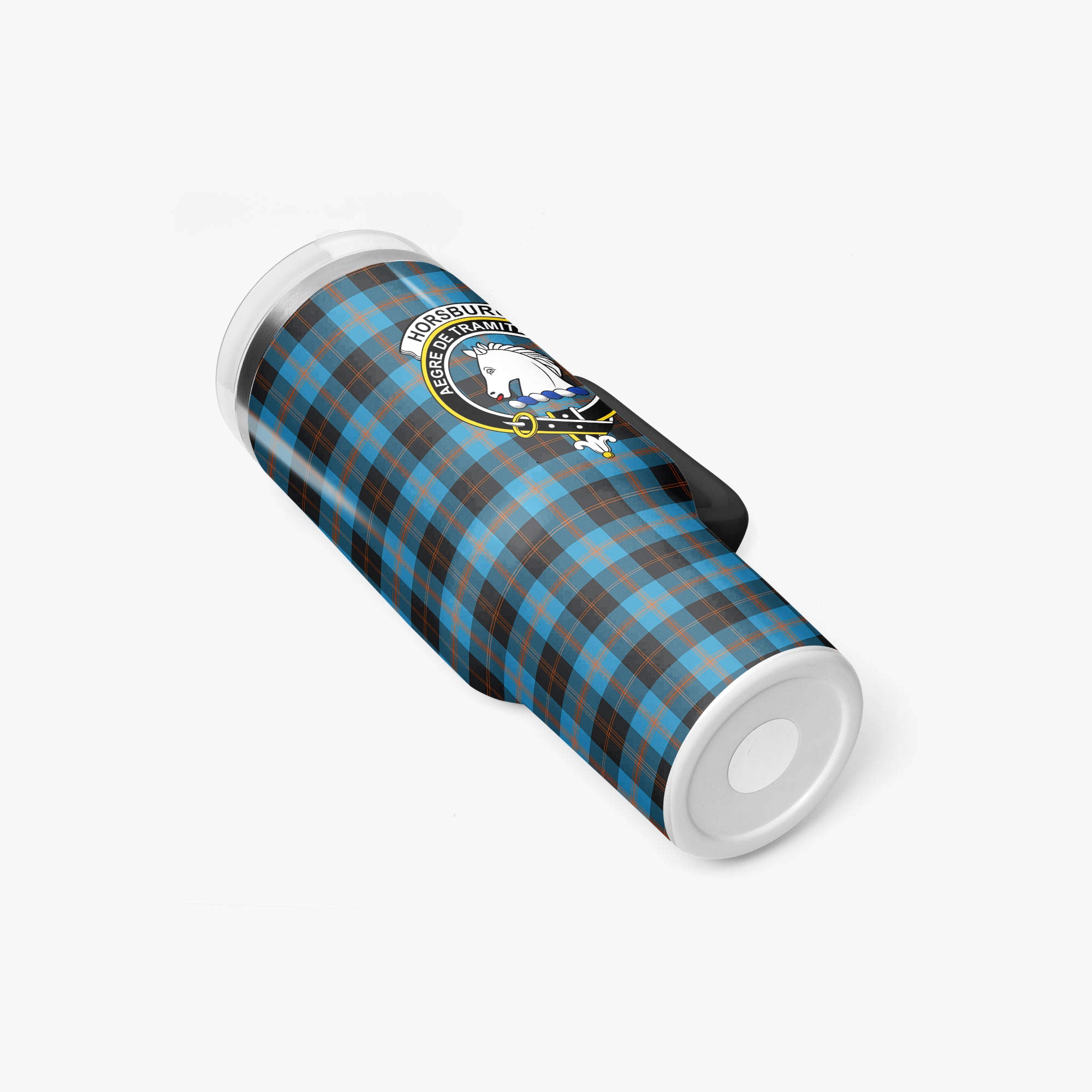 Horsburgh Tartan Crest 40 oz Insulated Tumbler with Handle