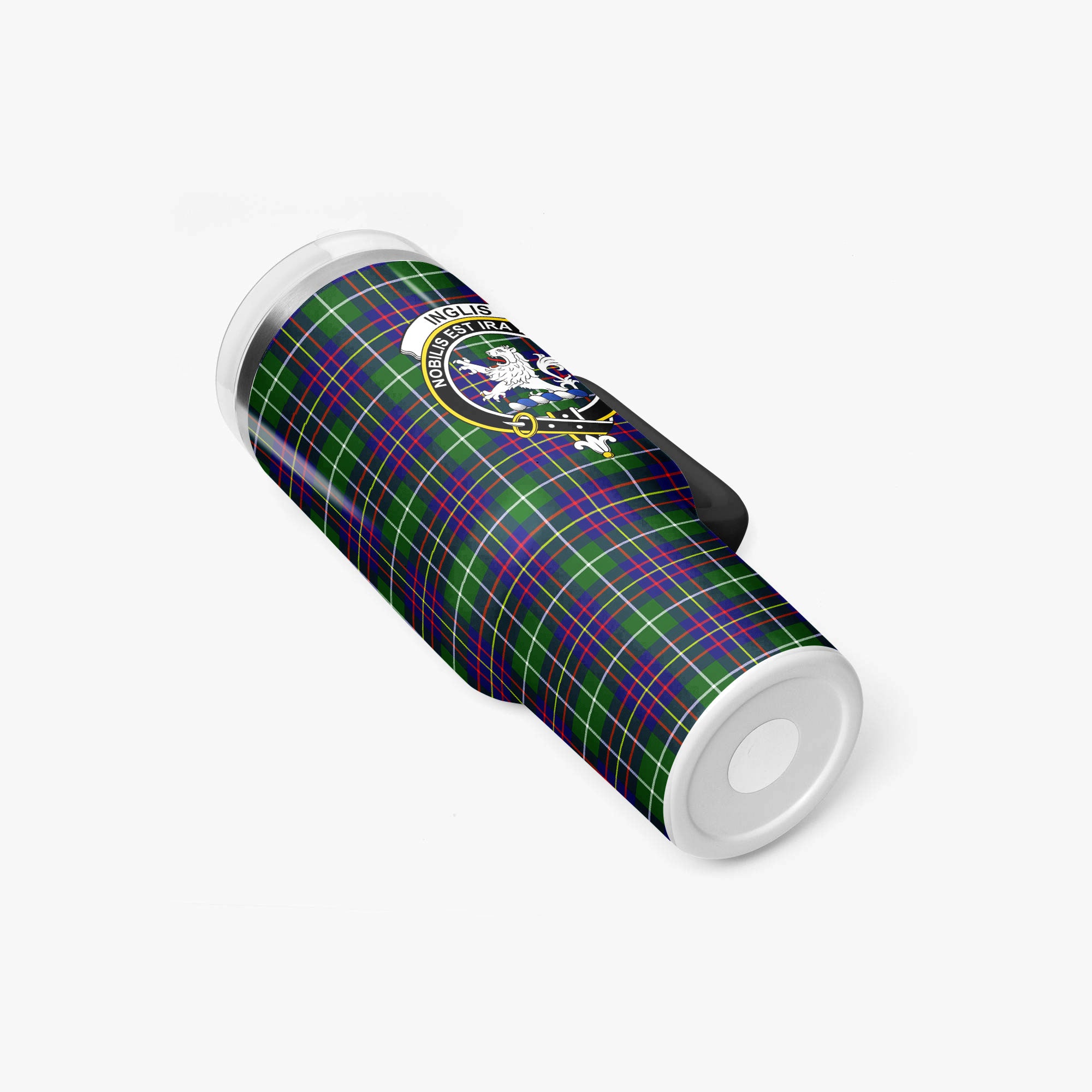 Inglis Modern Tartan Crest 40 oz Insulated Tumbler with Handle