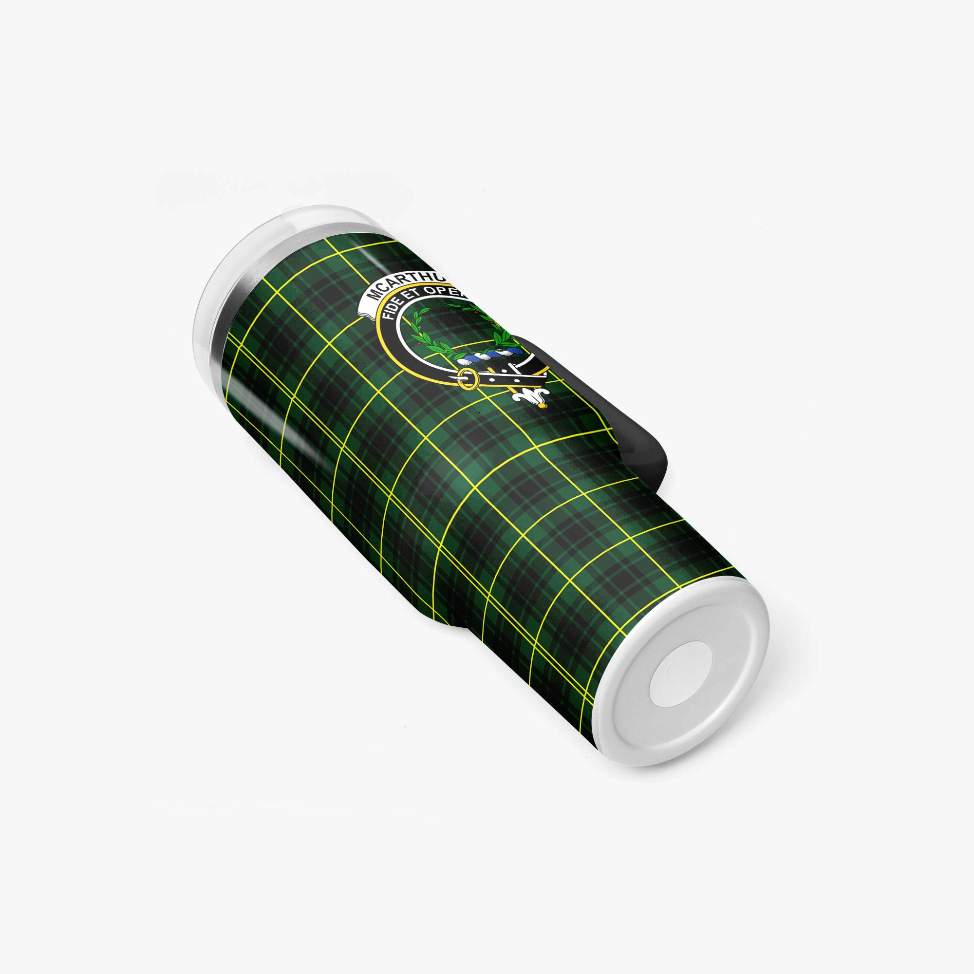 McArthur Modern Tartan Crest 40 oz Insulated Tumbler with Handle