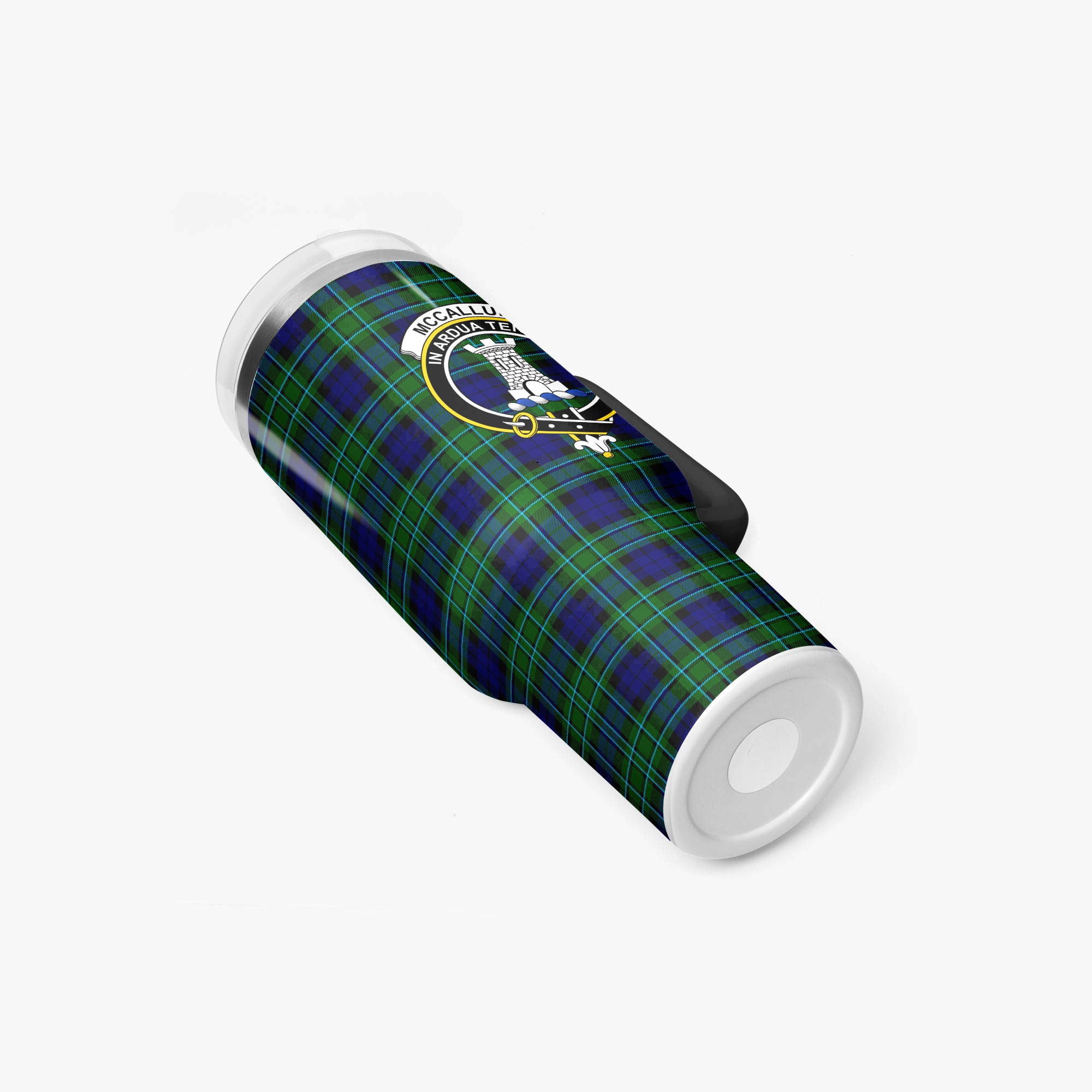 McCallum Modern Tartan Crest 40 oz Insulated Tumbler with Handle