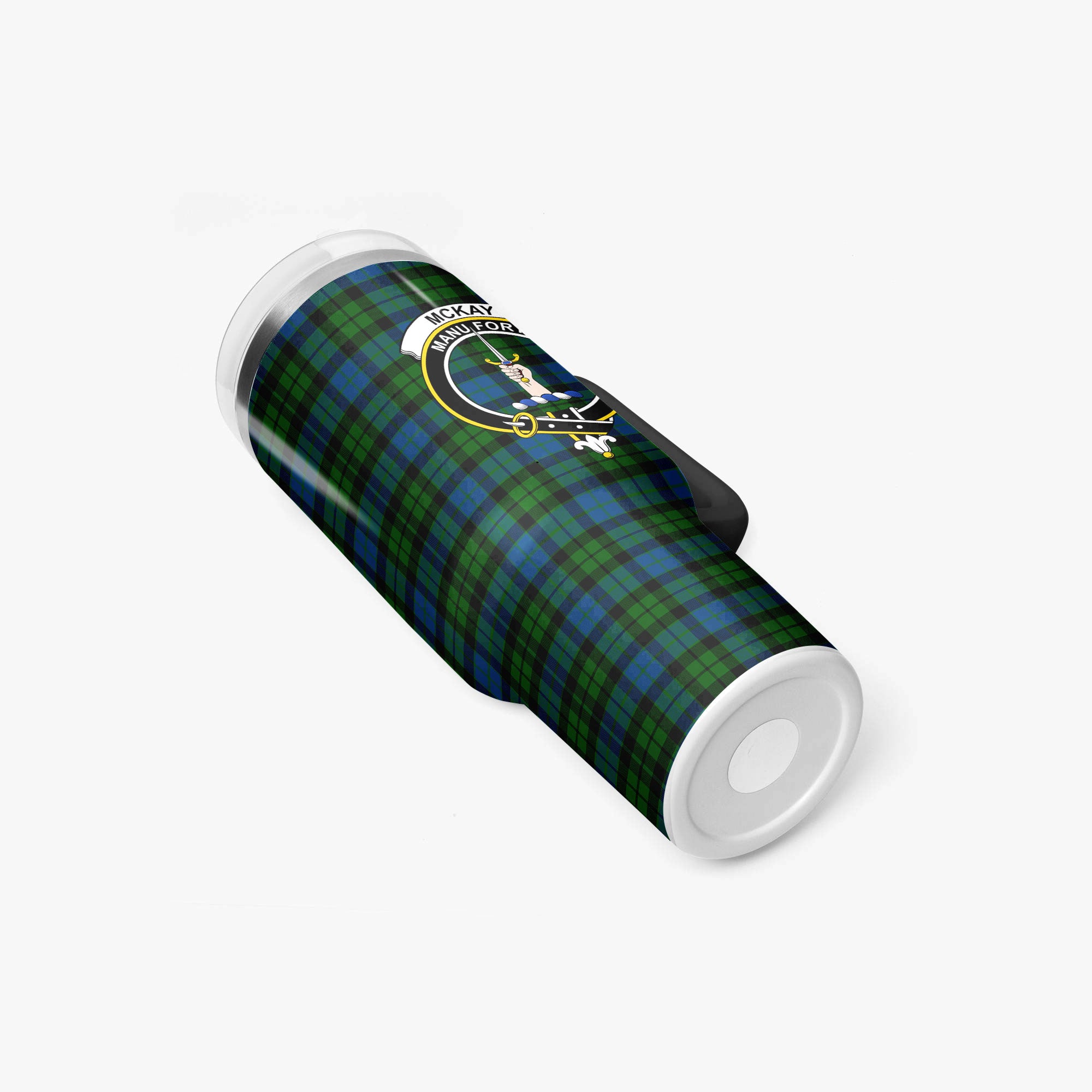 McKay Modern Tartan Crest 40 oz Insulated Tumbler with Handle