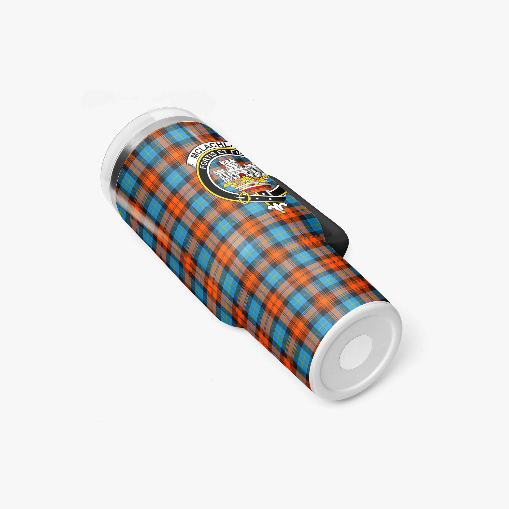 McLachlan Ancient Tartan Crest 40 oz Insulated Tumbler with Handle