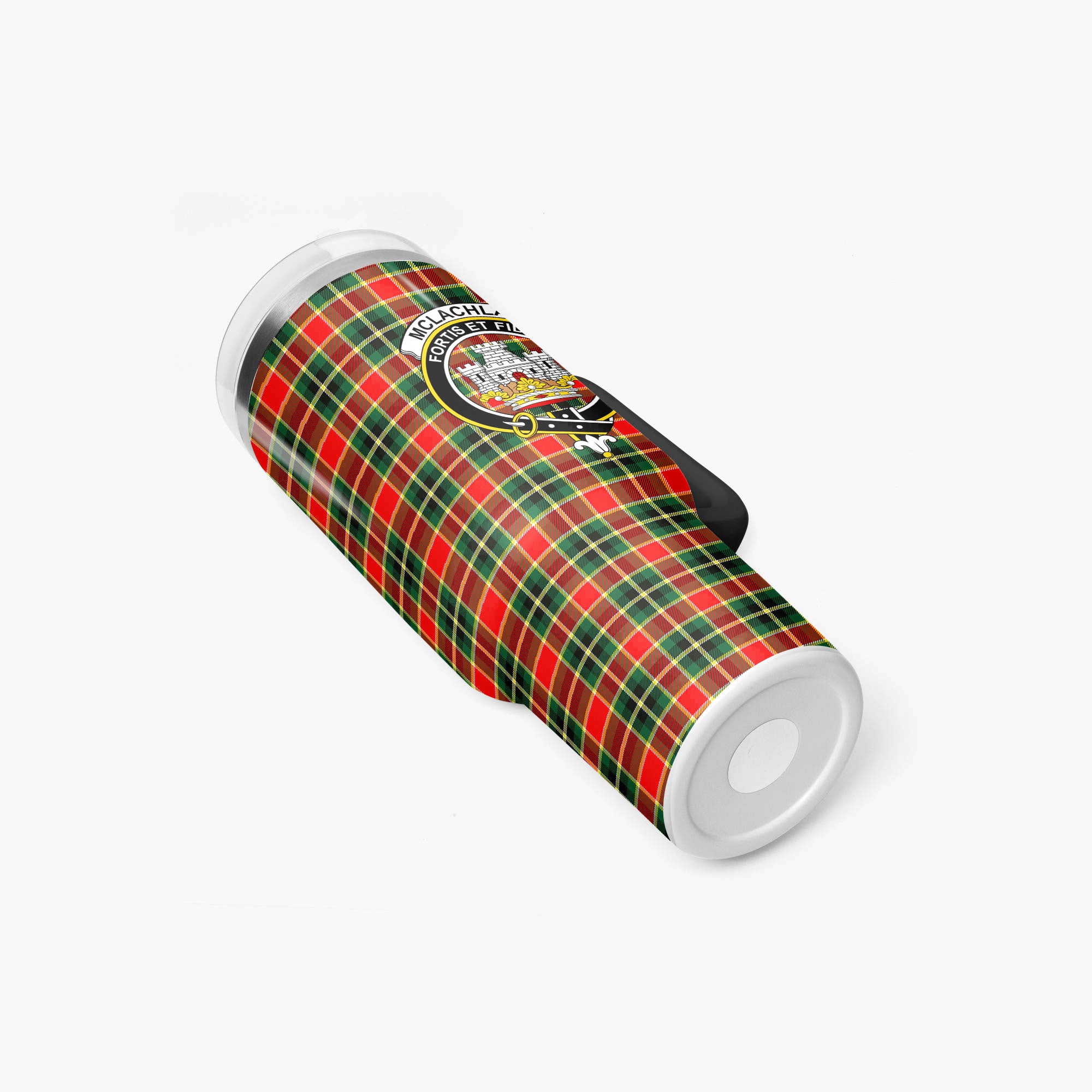 McLachlan Hunting Modern Tartan Crest 40 oz Insulated Tumbler with Handle