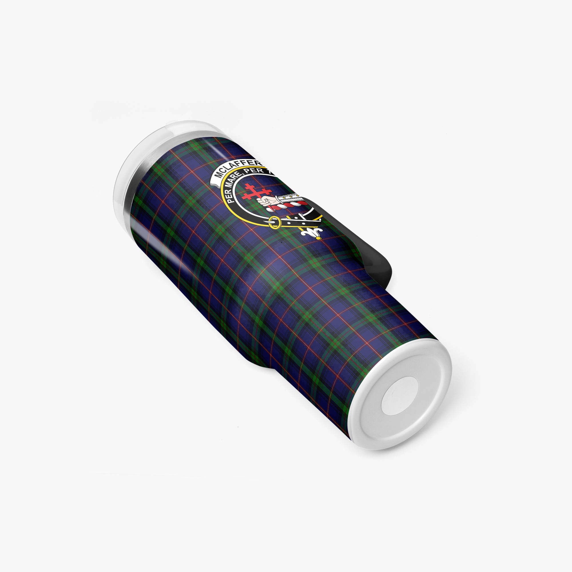McLafferty Tartan Crest 40 oz Insulated Tumbler with Handle