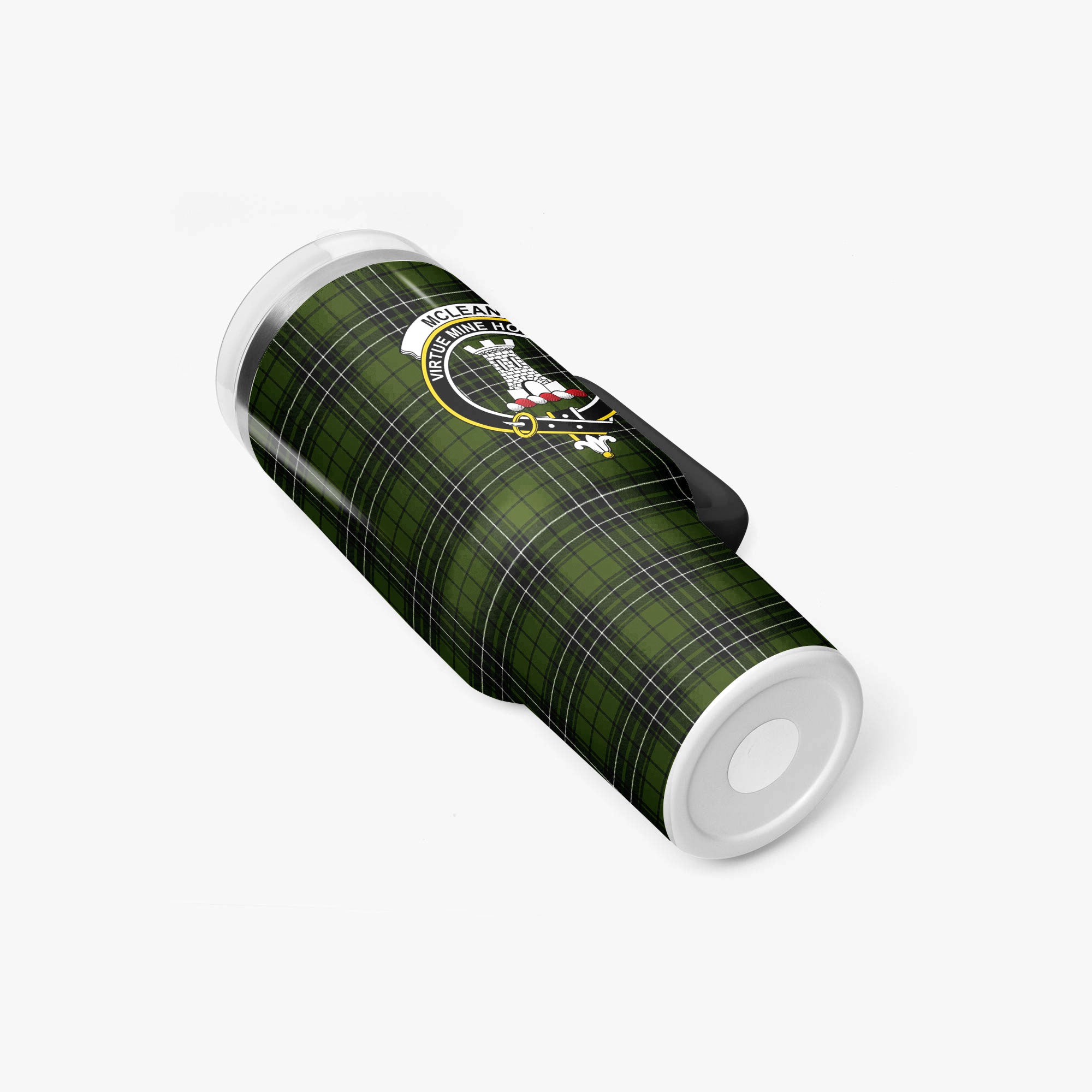 McLean Hunting Tartan Crest 40 oz Insulated Tumbler with Handle