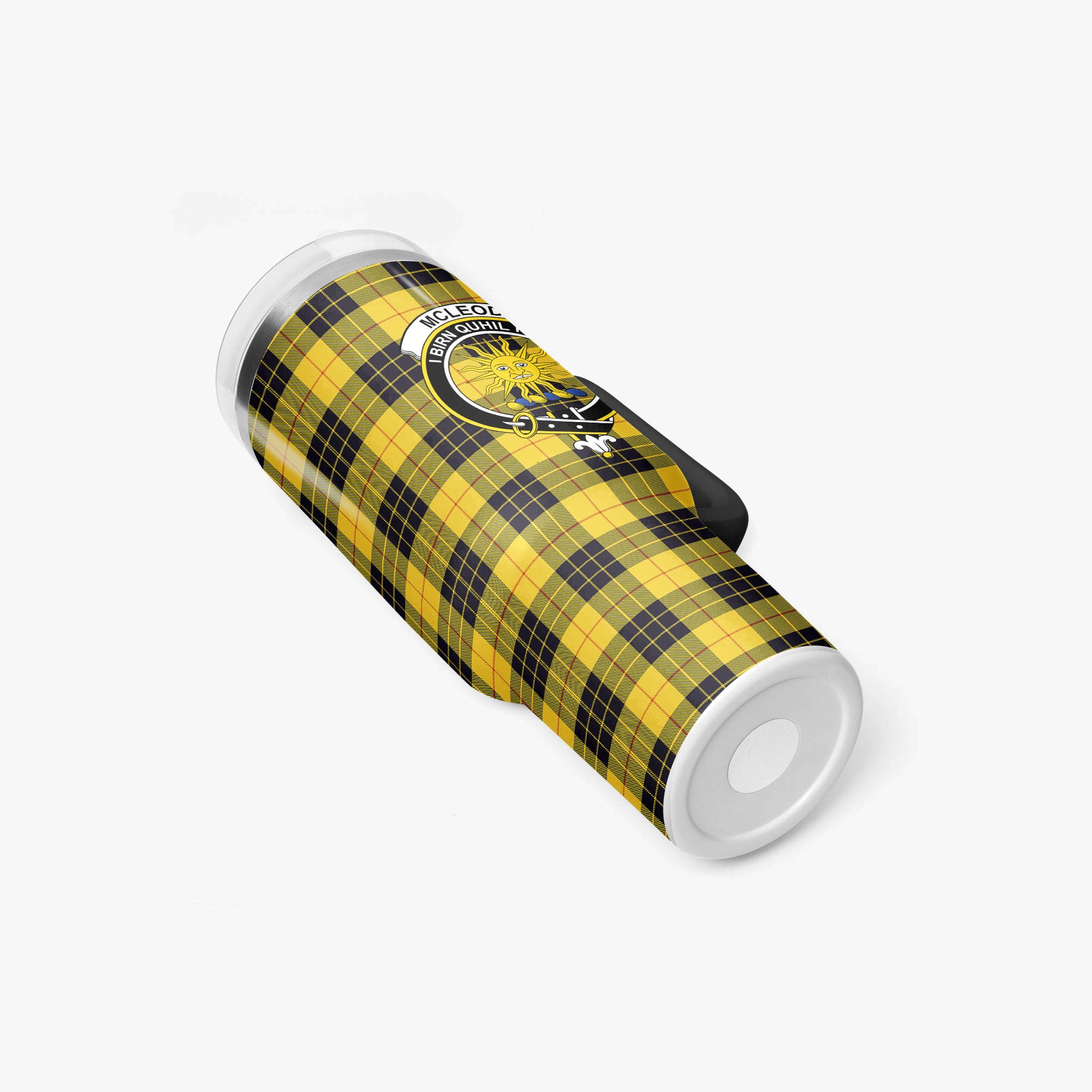 McLeod of Lewis Ancient Tartan Crest 40 oz Insulated Tumbler with Handle
