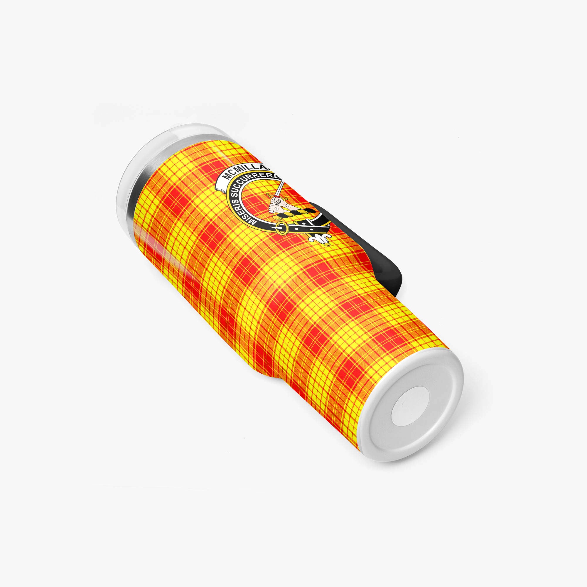 McMillan Clan Tartan Crest 40 oz Insulated Tumbler with Handle