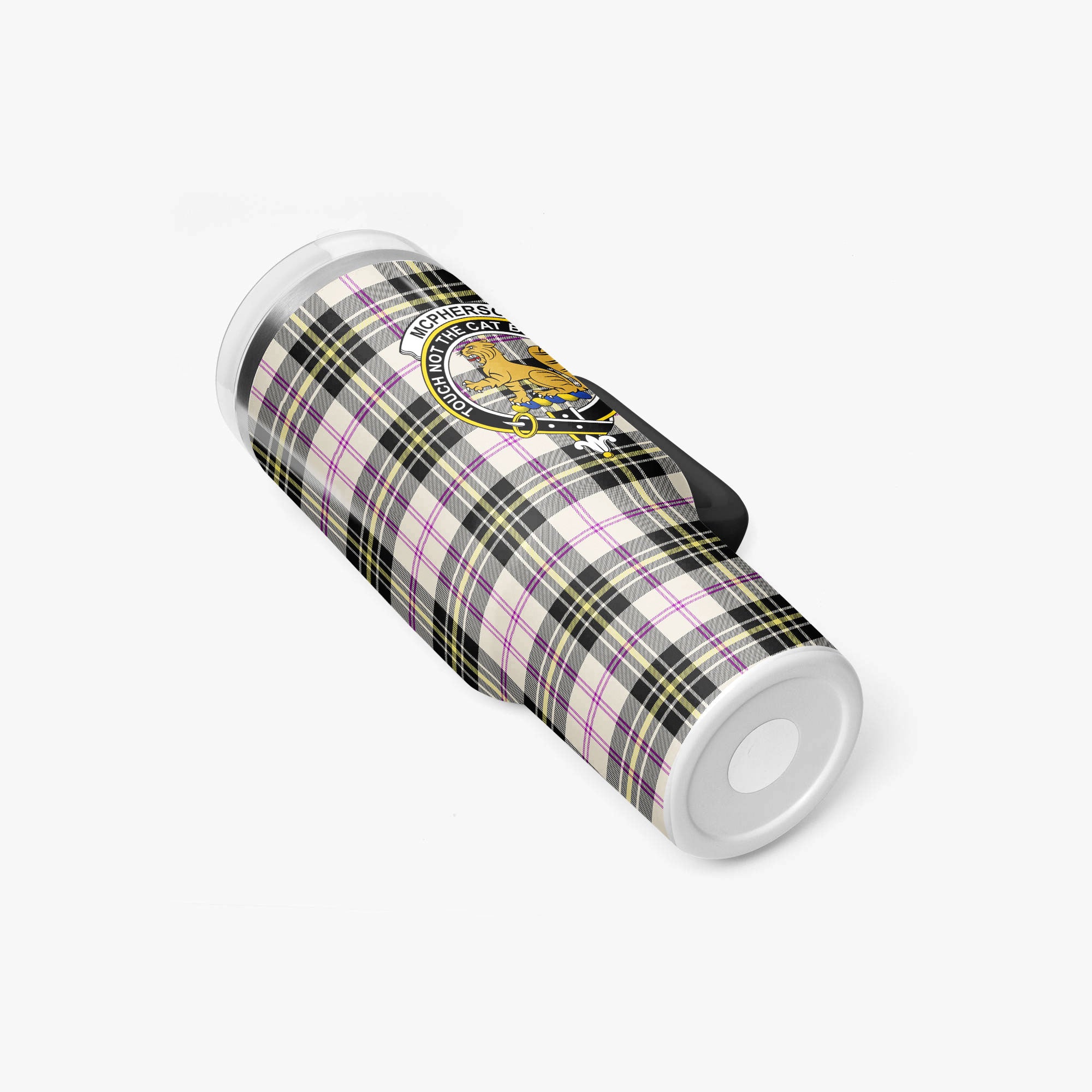 McPherson Dress Ancient Tartan Crest 40 oz Insulated Tumbler with Handle
